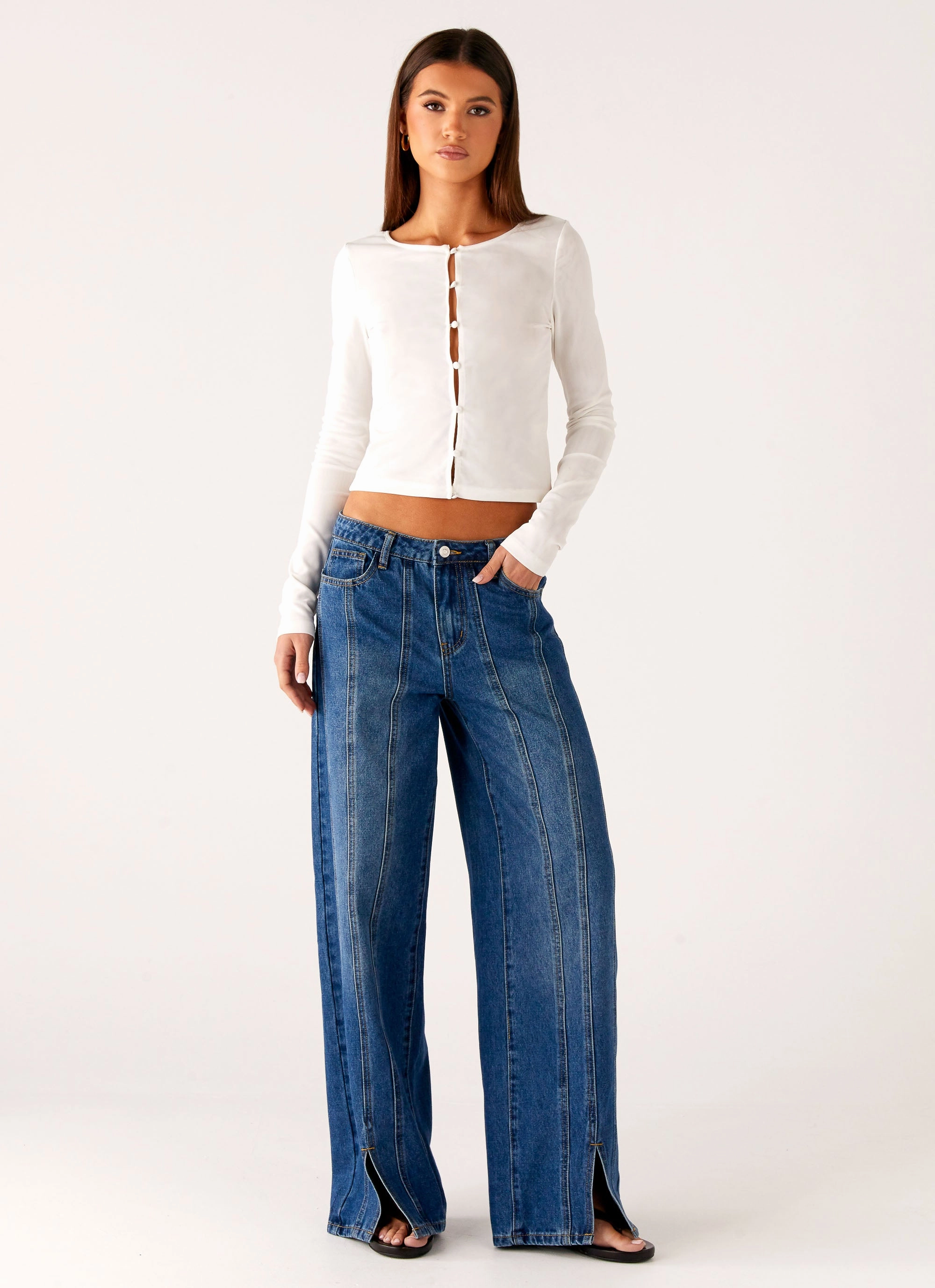 Grayson Straight Leg Jeans - Denim Blue Body Ready