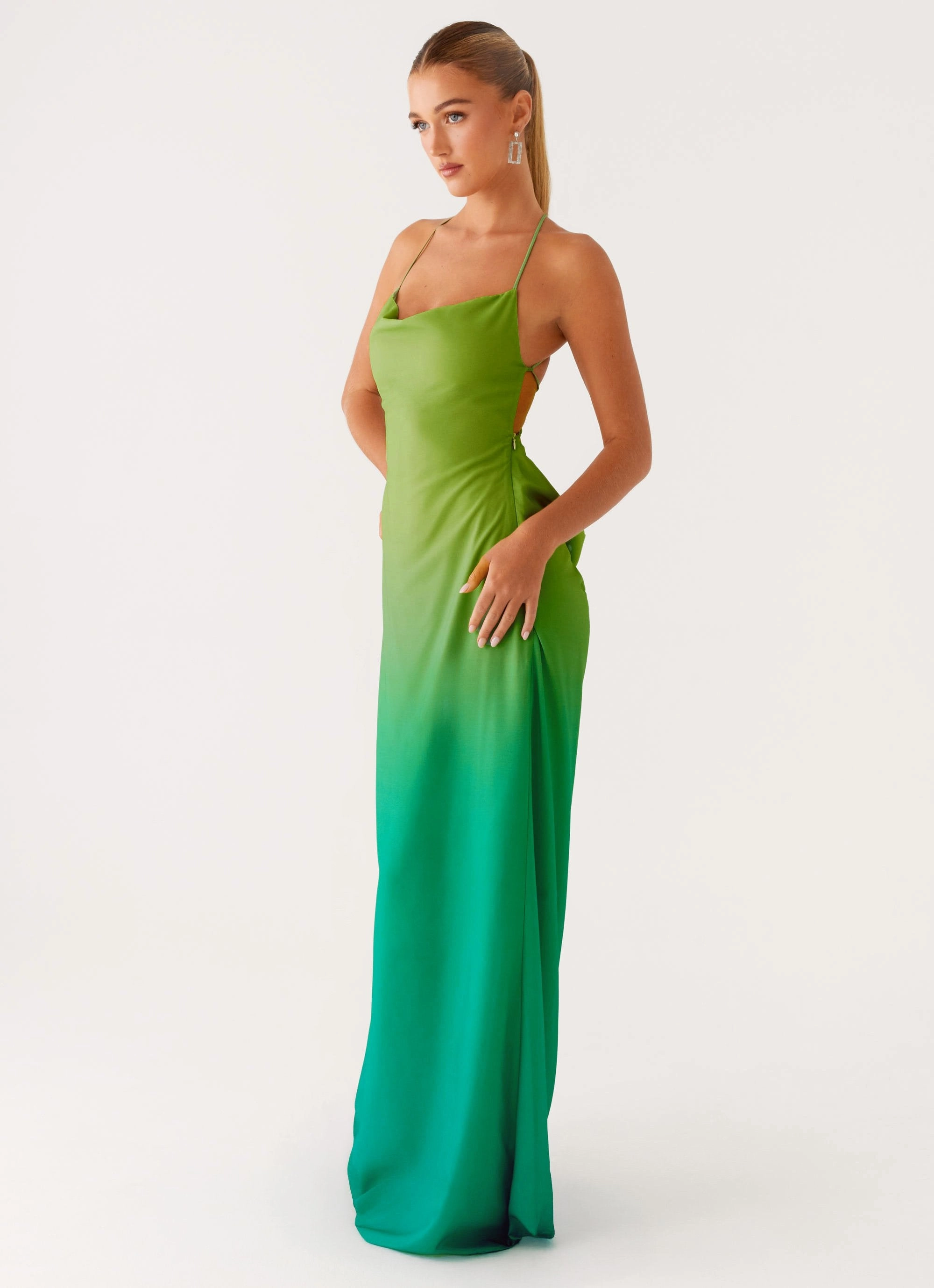 All Timewear Opposites Attract Maxi Dress - Green Ombre