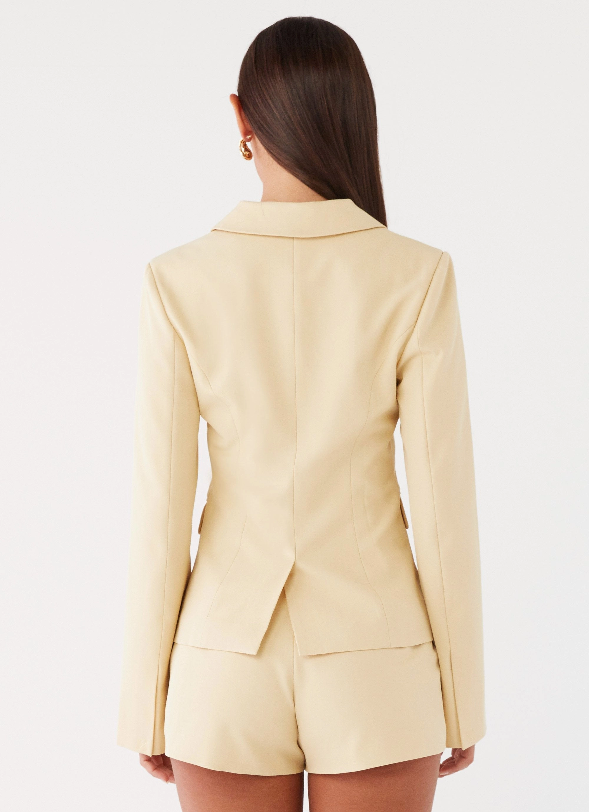 ReversibleStyle Snag Free Knit Mercury Fitted Jacket - Butter