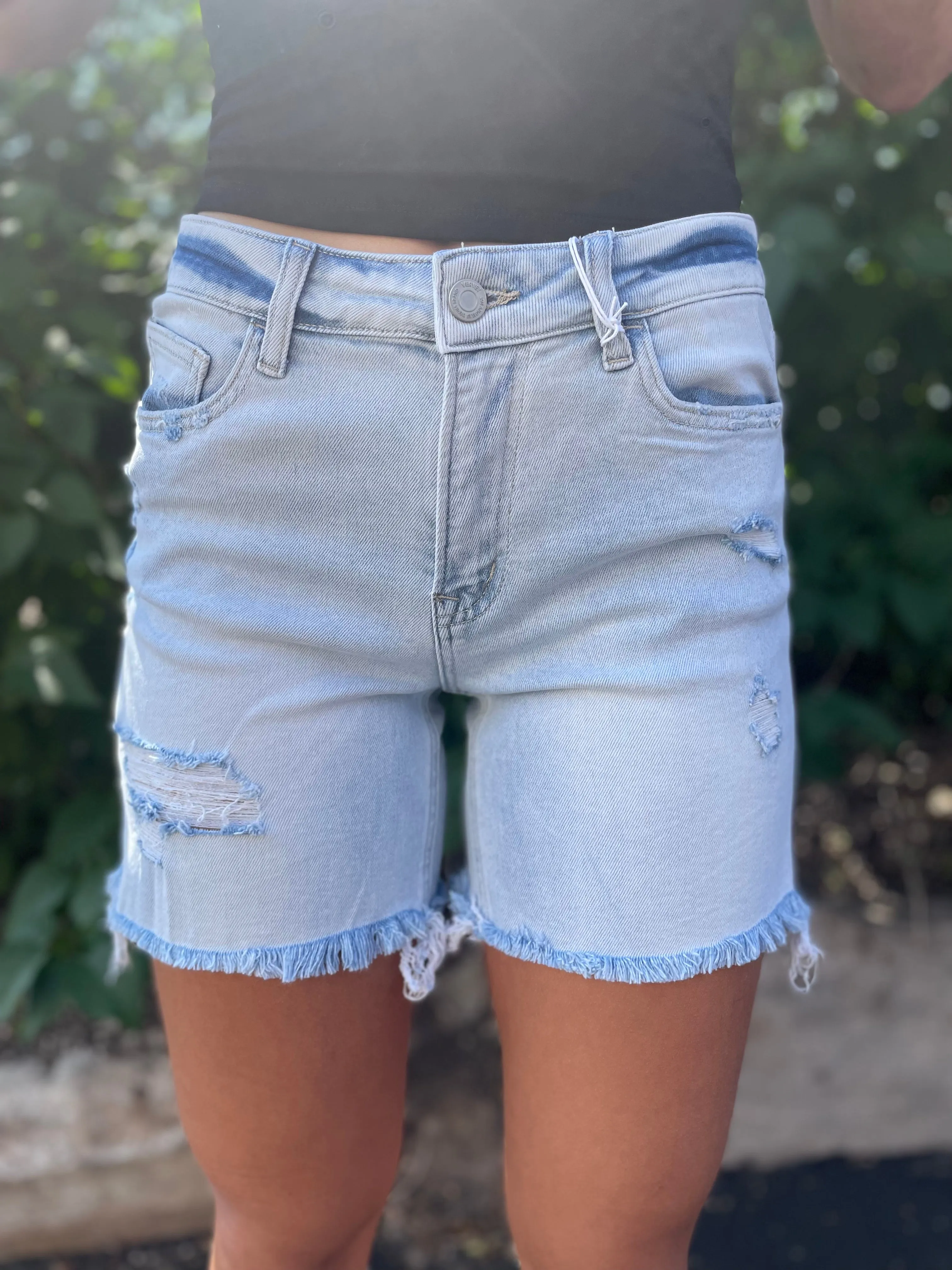 Vervet Mid Rise Vintage Midi Shorts
