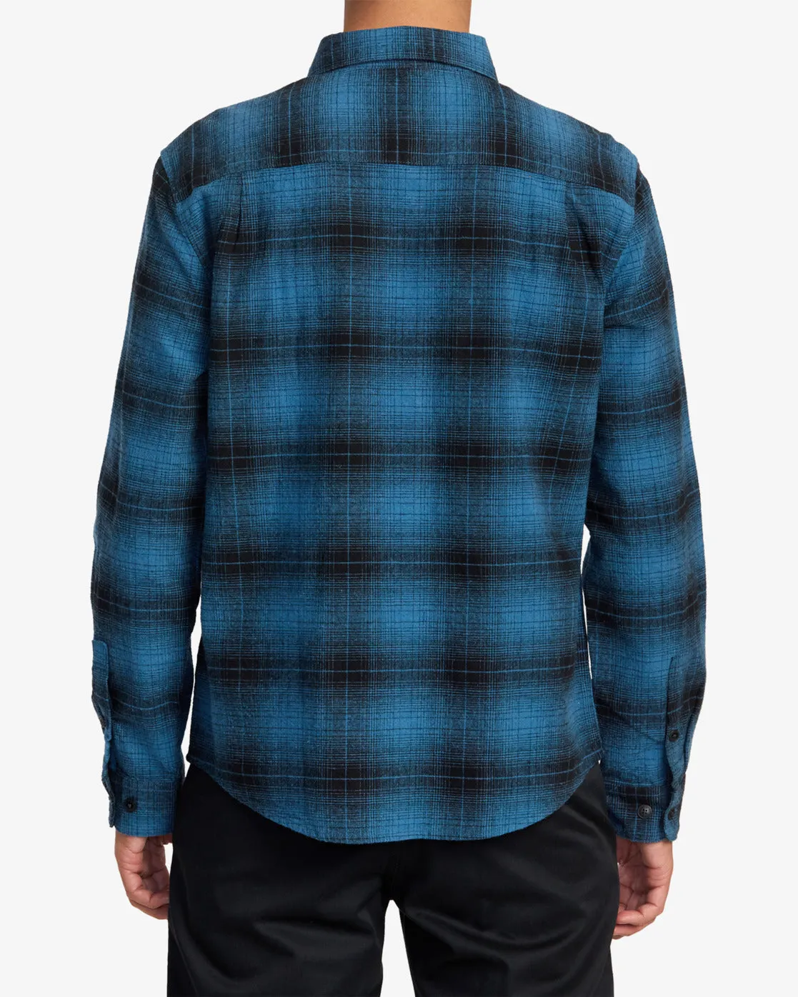 Vesuvio Long Sleeve Flannel Shirt - Deep Ocean
