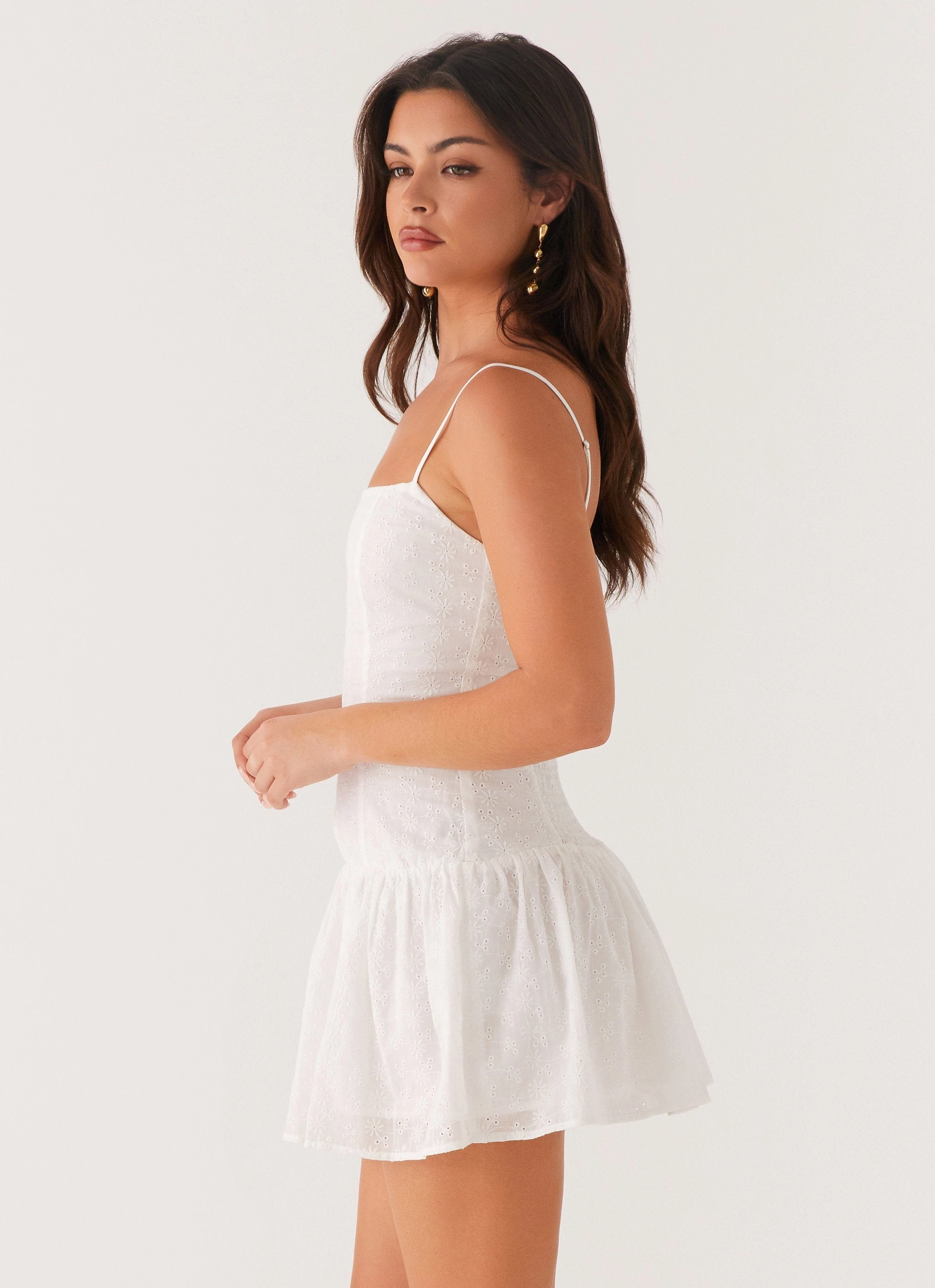 Palm Springs Mini Dress - White Chic Vibe Relaxed Wear