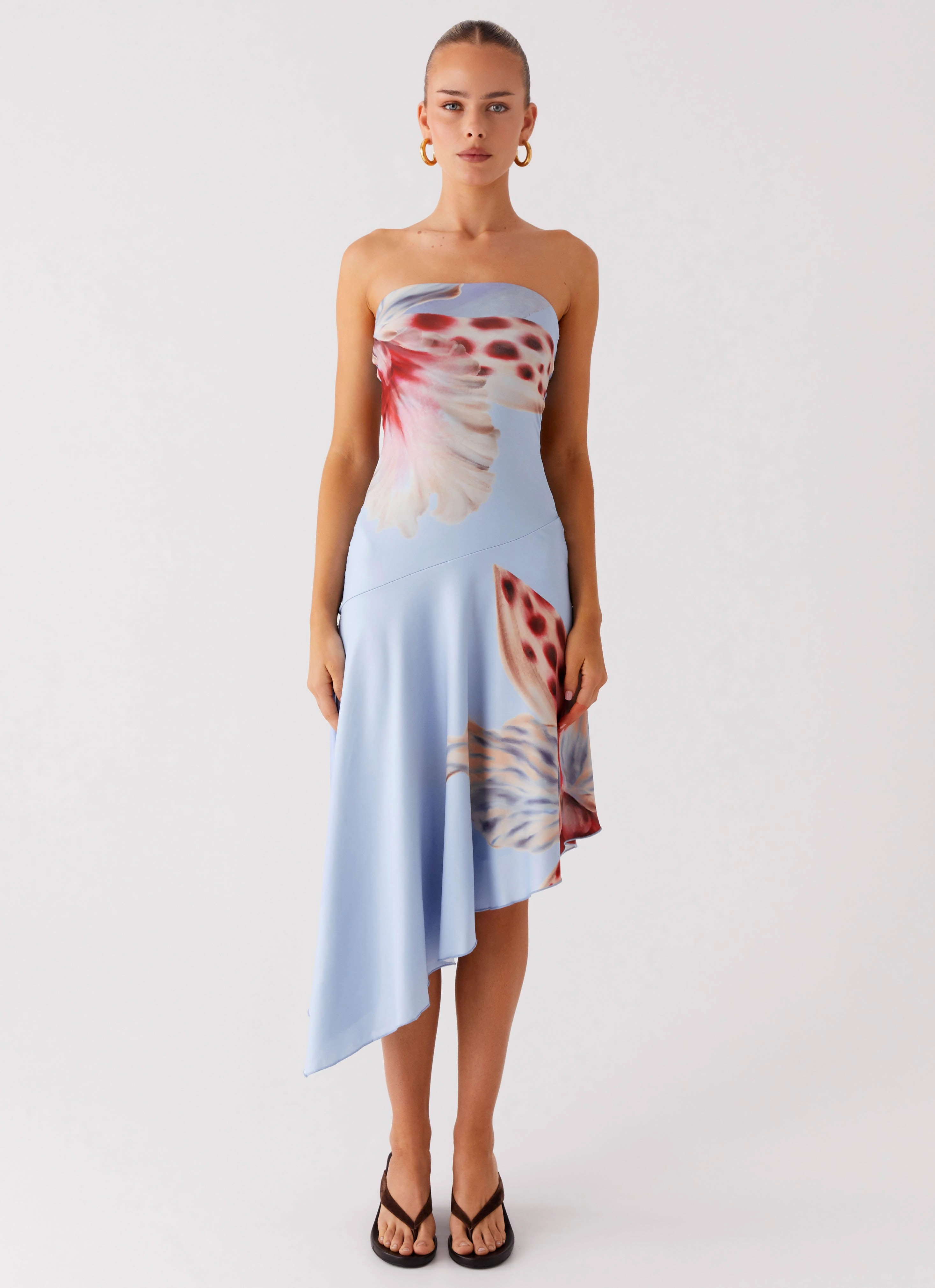 Juliana Midi Dress - Deep Sea Bloom Chill Fashion Spring-Season