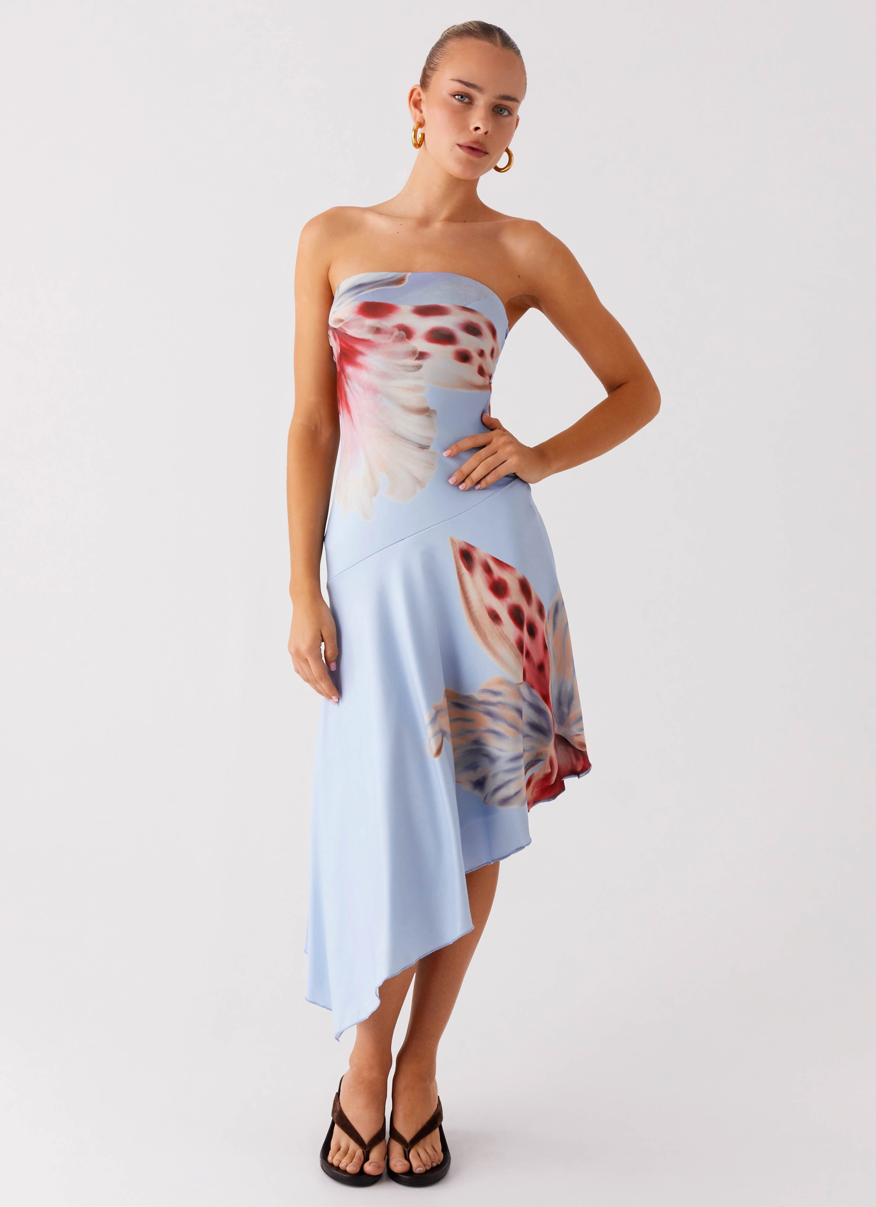 Modern Finish Juliana Midi Dress - Deep Sea Bloom