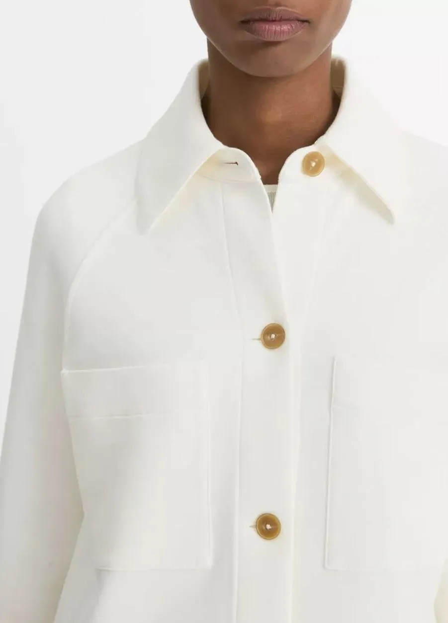 Vince Shirt Jacket in Off White