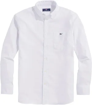 vineyard vines Men's Solid Stretch Oxford Shirt