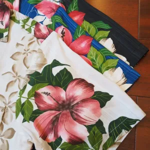 vintage aloha cream hawaiian rayon shirt