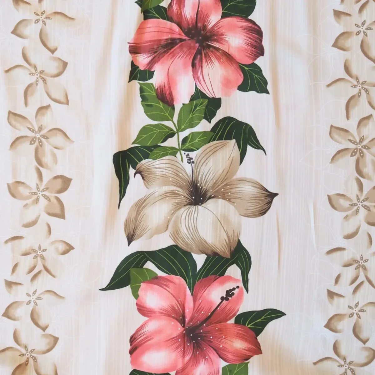 vintage aloha cream hawaiian rayon shirt