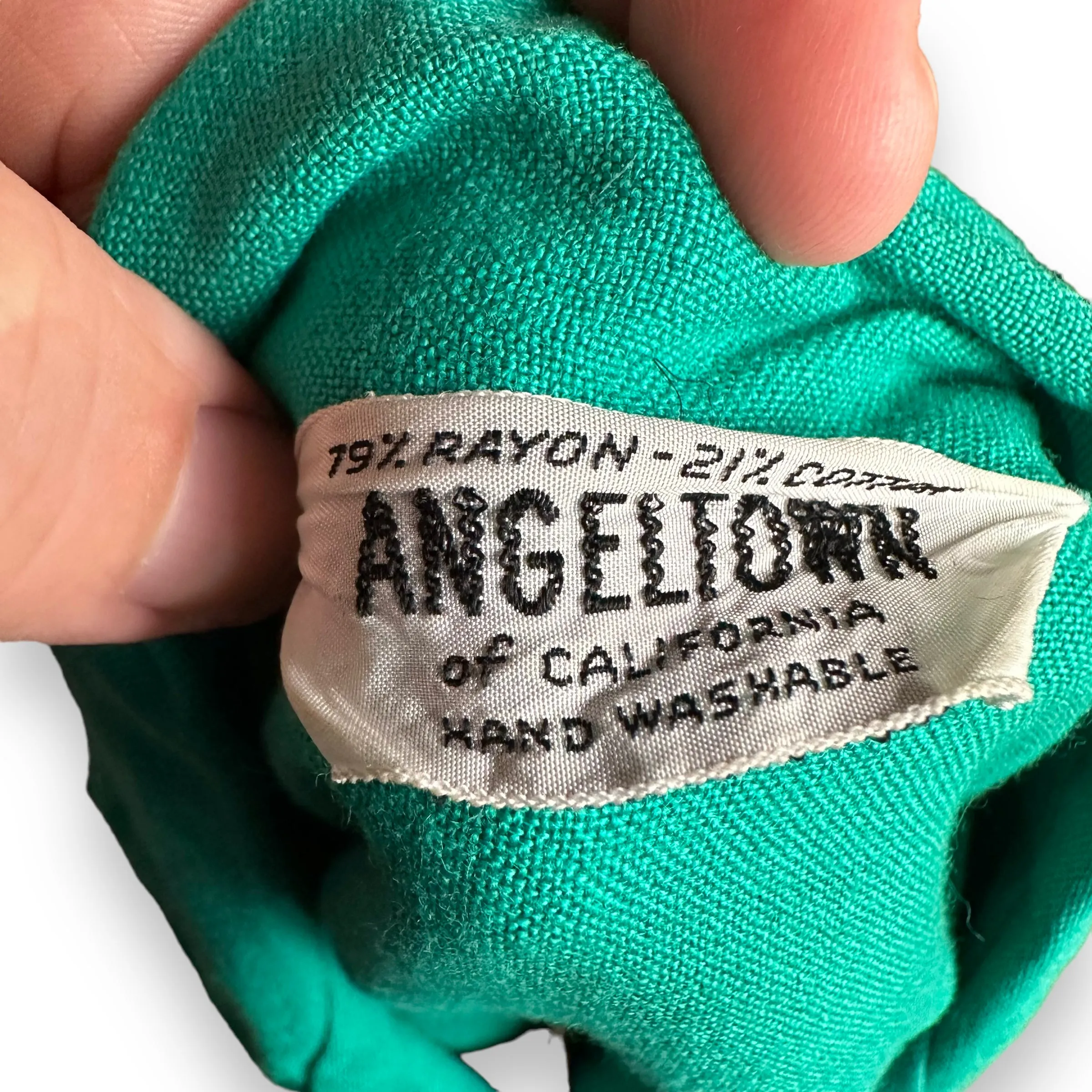 Vintage Angeltown Rayon Blend Bowling Shirt SZ M | Vintage Rayon Bowling Shirt | Barn Owl Vintage Seattle