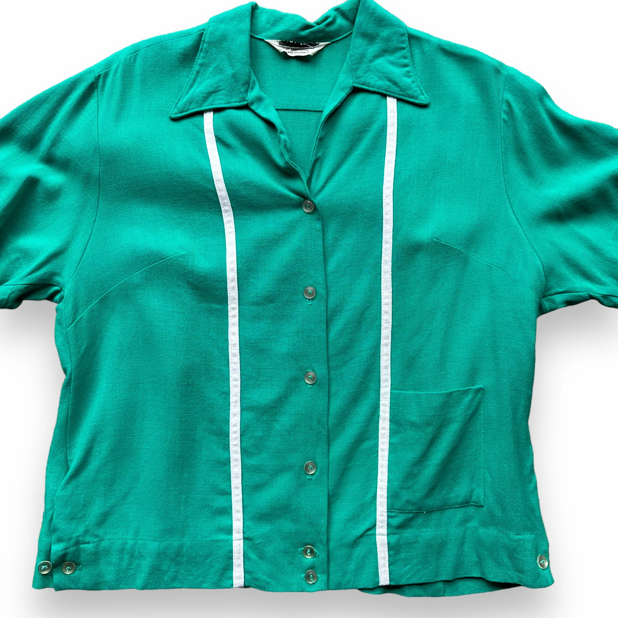 Vintage Angeltown Rayon Blend Bowling Shirt SZ M | Vintage Rayon Bowling Shirt | Barn Owl Vintage Seattle