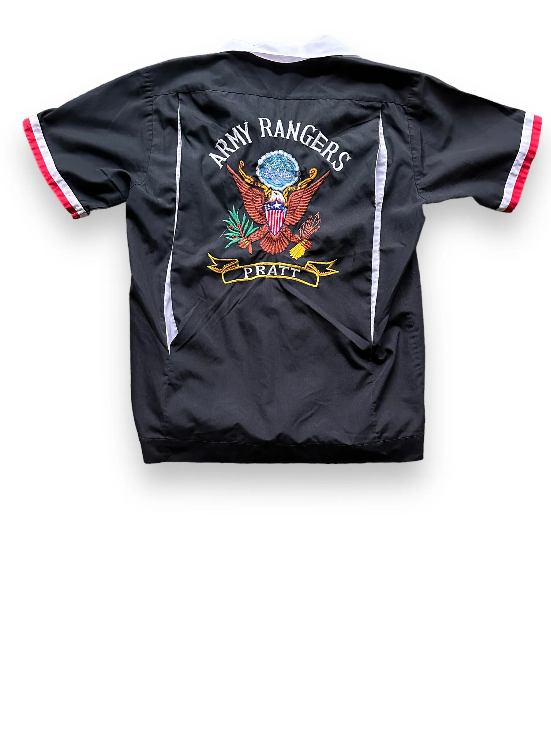 Vintage Army Rangers Bowling Shirt SZ M | Vintage Bowling Shirt Seattle | Barn Owl Vintage Seattle