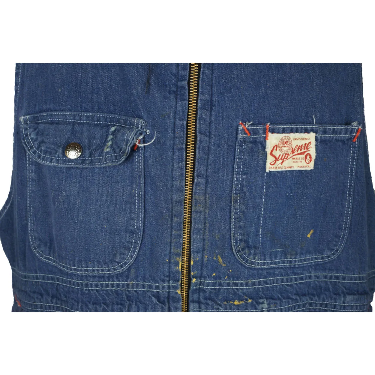 Vintage Denim Workwear Overalls Coveralls Supreme Canada Wabasso 1950s