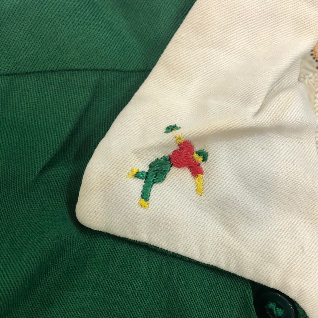 Vintage Green Bowling Button Up