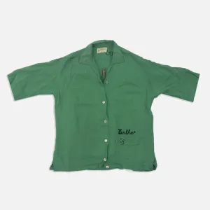 Vintage Green Hilton Bowling Button Up