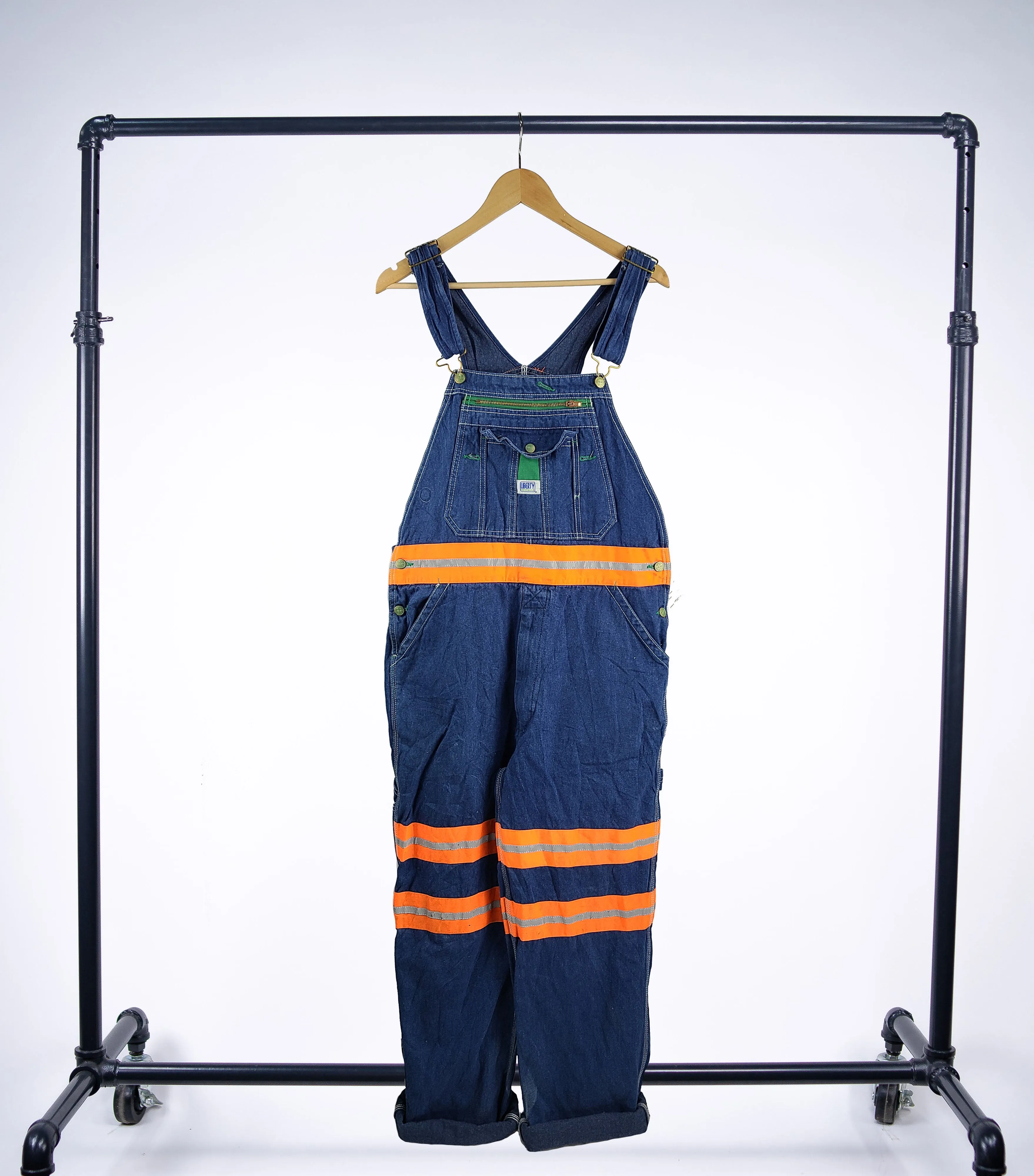Vintage Liberty Denim Overalls with Reflective