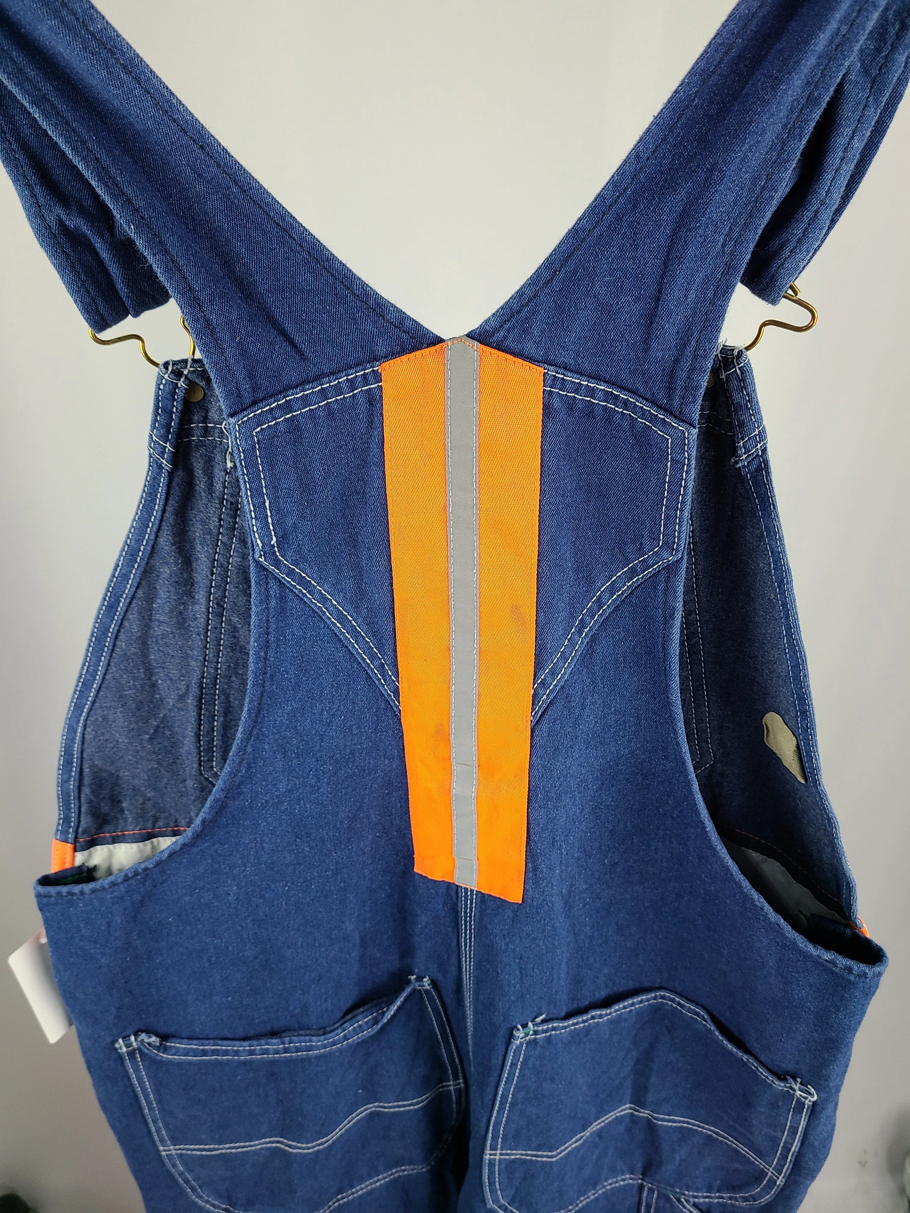 Vintage Liberty Denim Overalls with Reflective