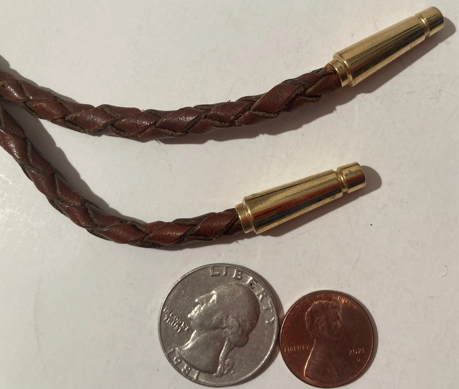 Vintage Metal Bolo Tie, Brass, Shield Design, Nice Design, Quality, Heavy Duty, Made in USA, Country & Western, Cowboy, Western Wear, Horse