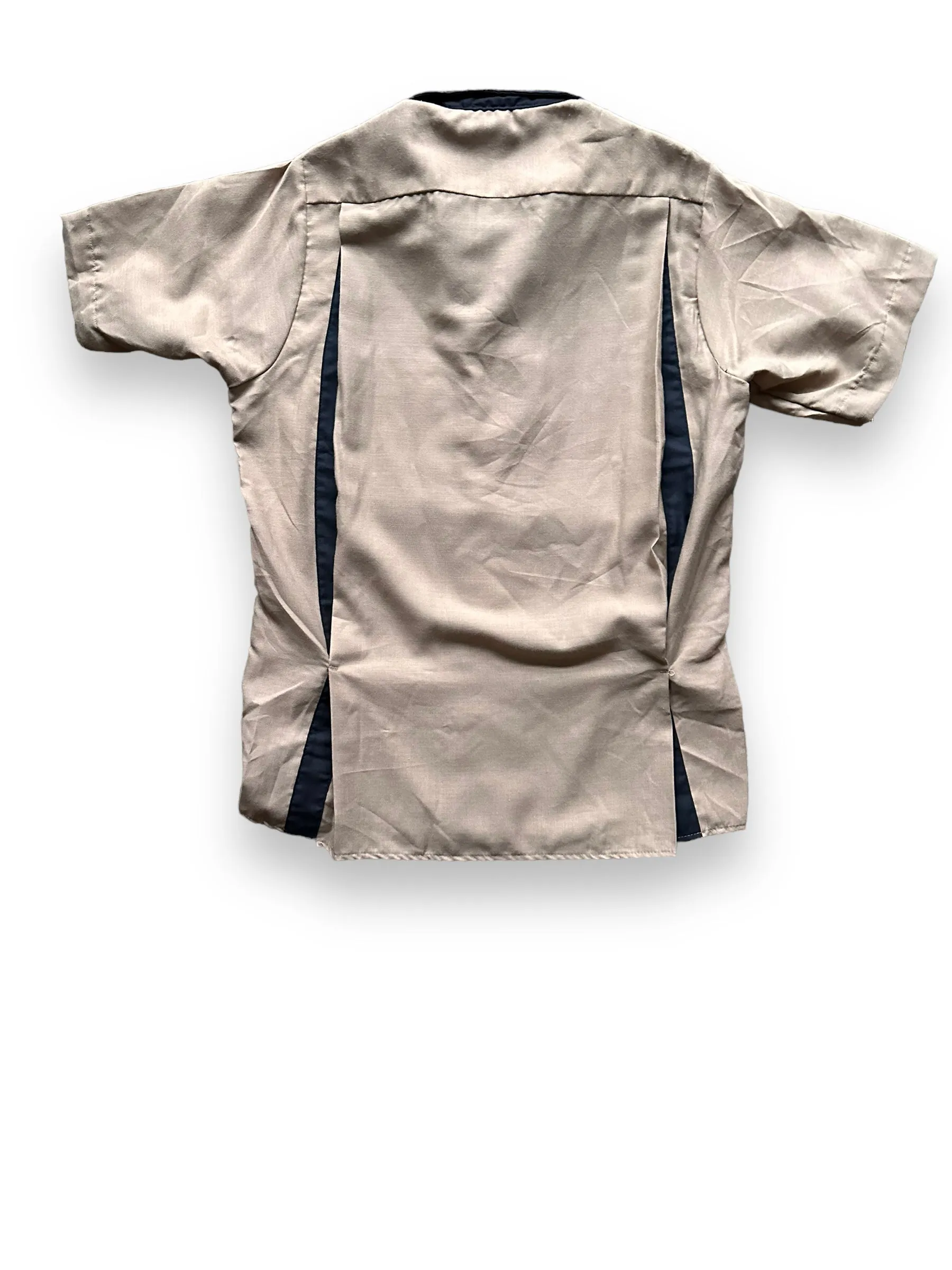 Vintage NOS King Louie Tan & Black Bowling Shirt SZ S | Vintage Bowling Shirt Seattle | Barn Owl Vintage Seattle