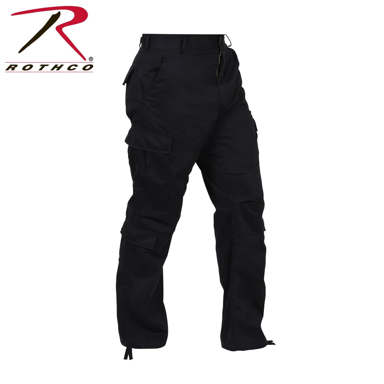 Vintage Paratrooper Fatigue Pants Black