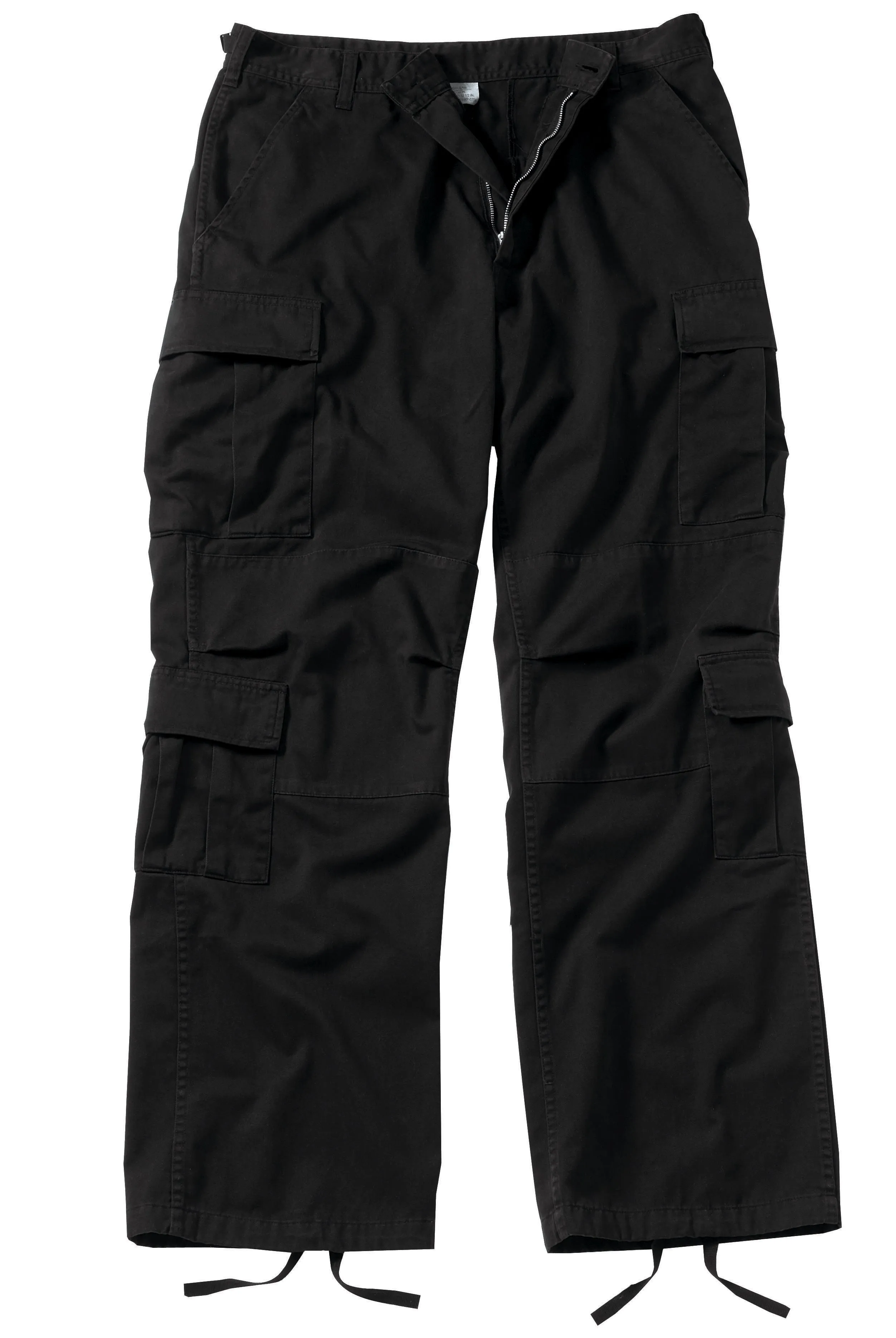 Vintage Paratrooper Fatigue Pants Black