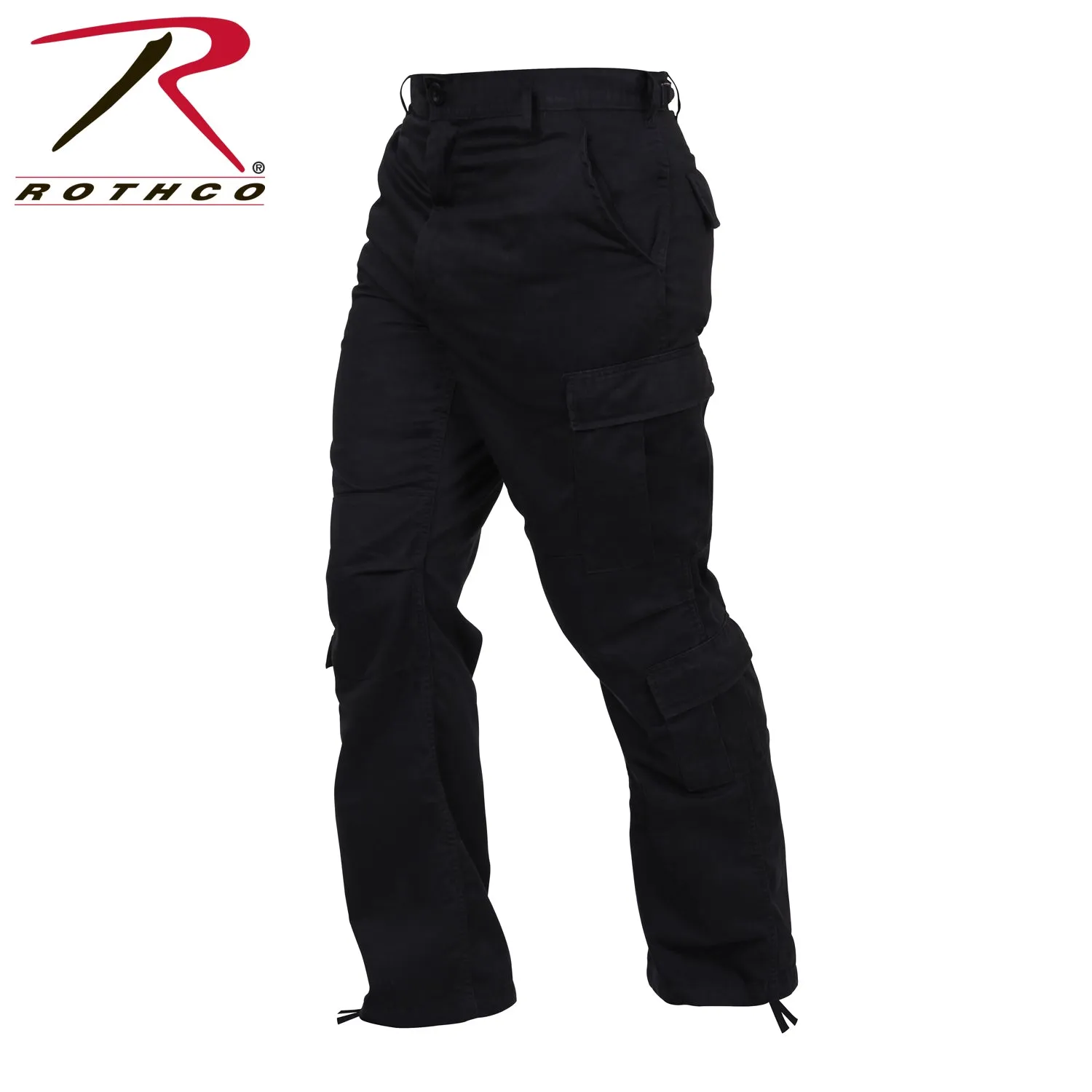 Vintage Paratrooper Fatigue Pants Black