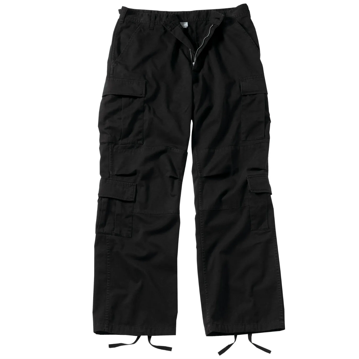 Vintage Paratrooper Fatigue Pants Black