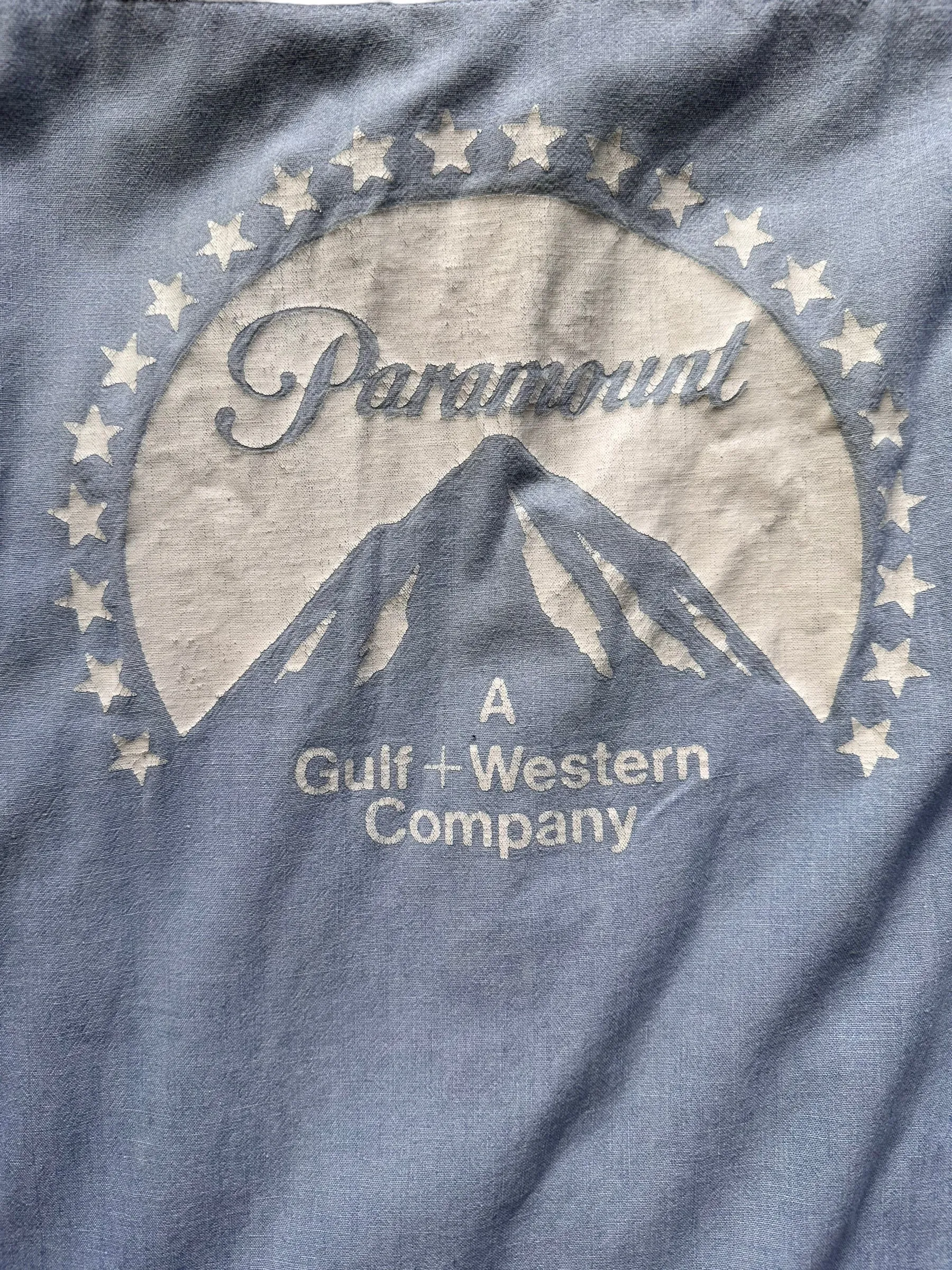 Vintage Penney's Paramount Pictures 100% Cotton Chambray Shirt SZ XL | Vintage Chambray Work Shirt Seattle | Vintage Clothing Seattle