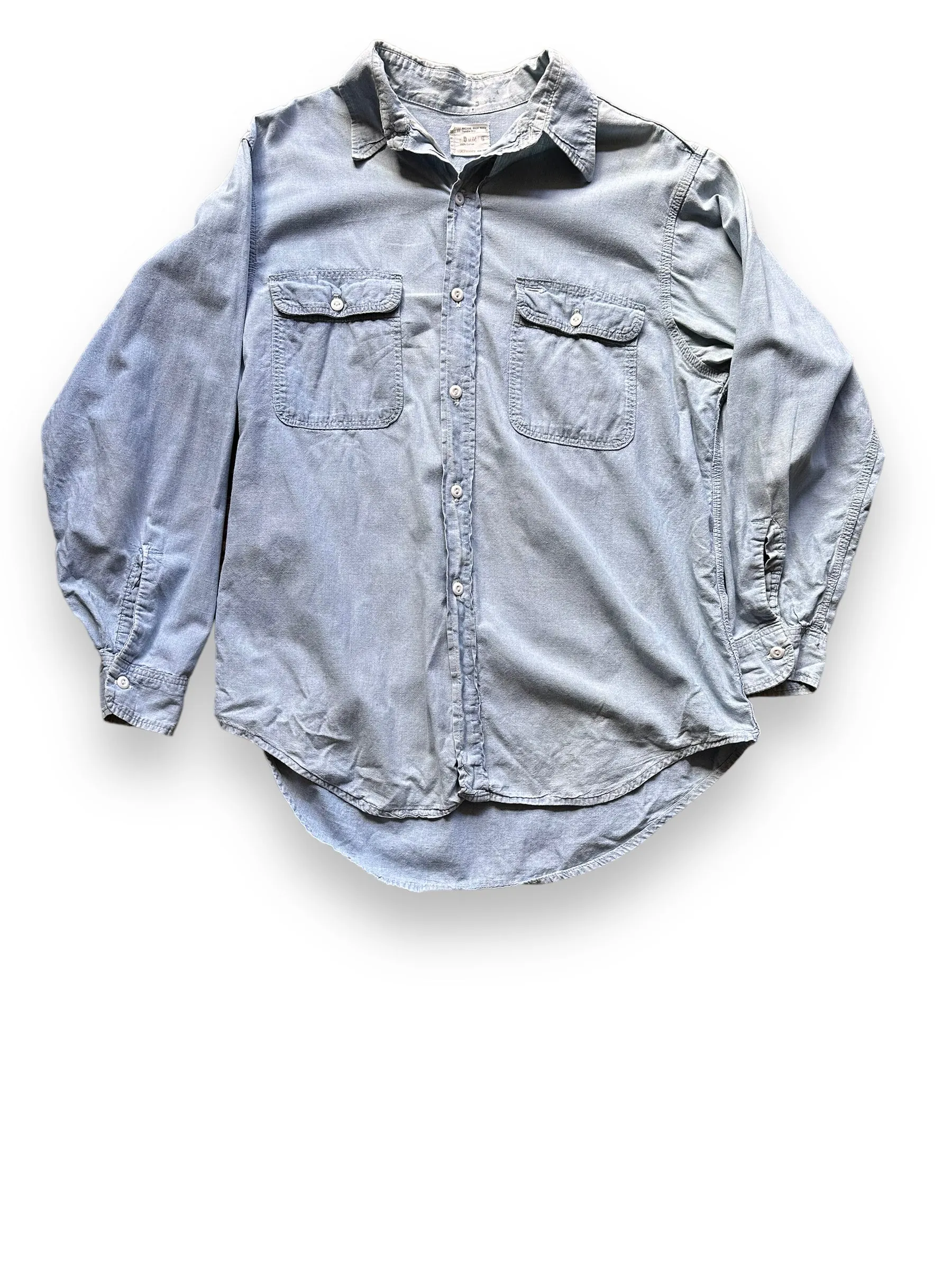 Vintage Penney's Paramount Pictures 100% Cotton Chambray Shirt SZ XL | Vintage Chambray Work Shirt Seattle | Vintage Clothing Seattle