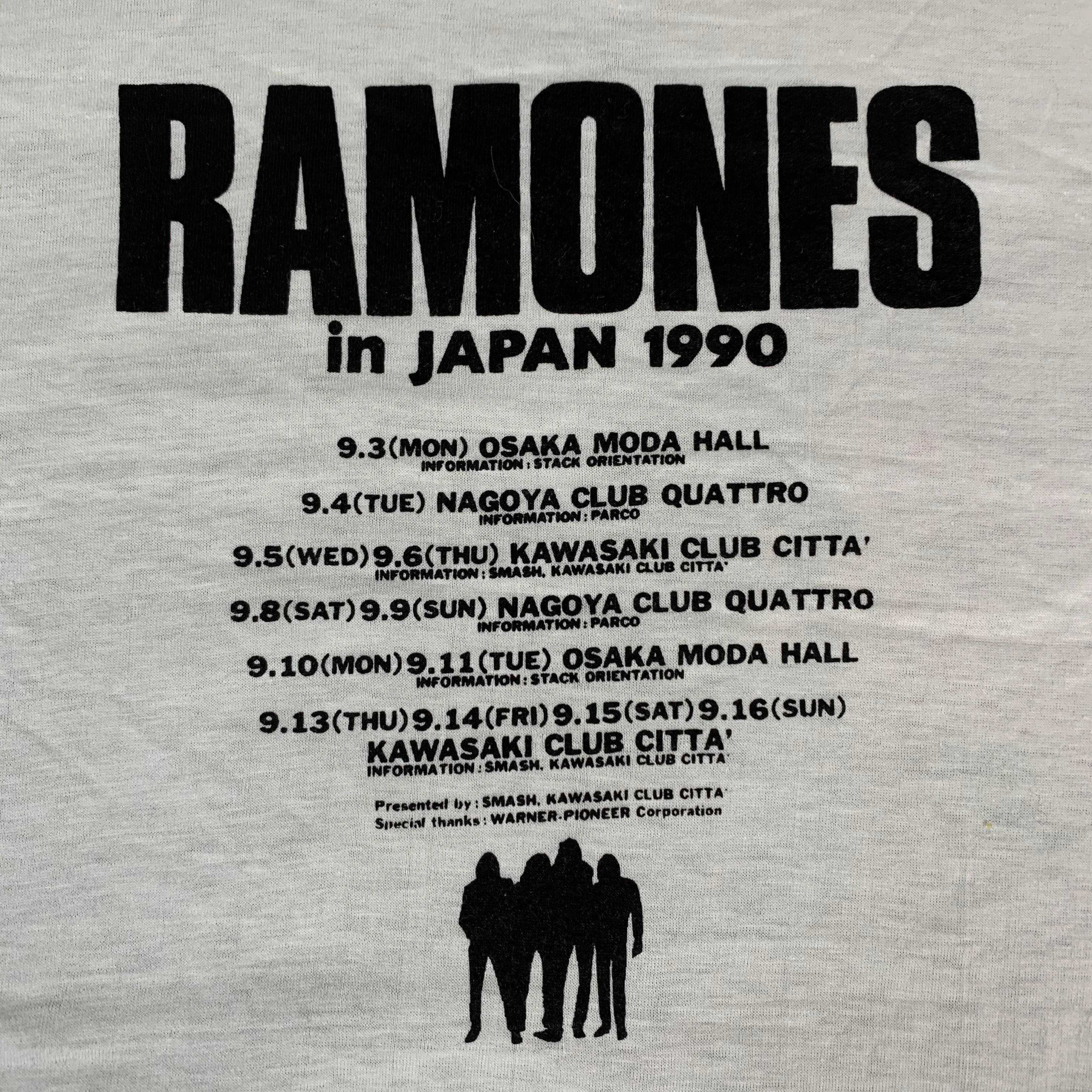 Vintage Ramones "Brain Drain" Japan Tour T-Shirt