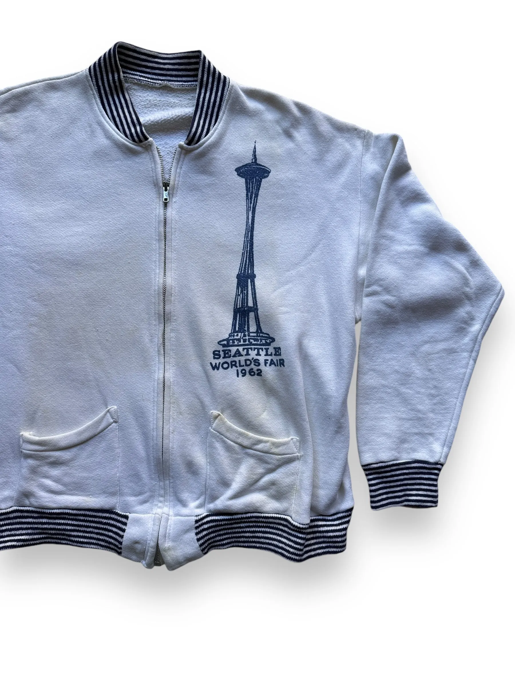 Vintage Seattle World's Fair 1962 Zip-Up Sweatshirt SZ M