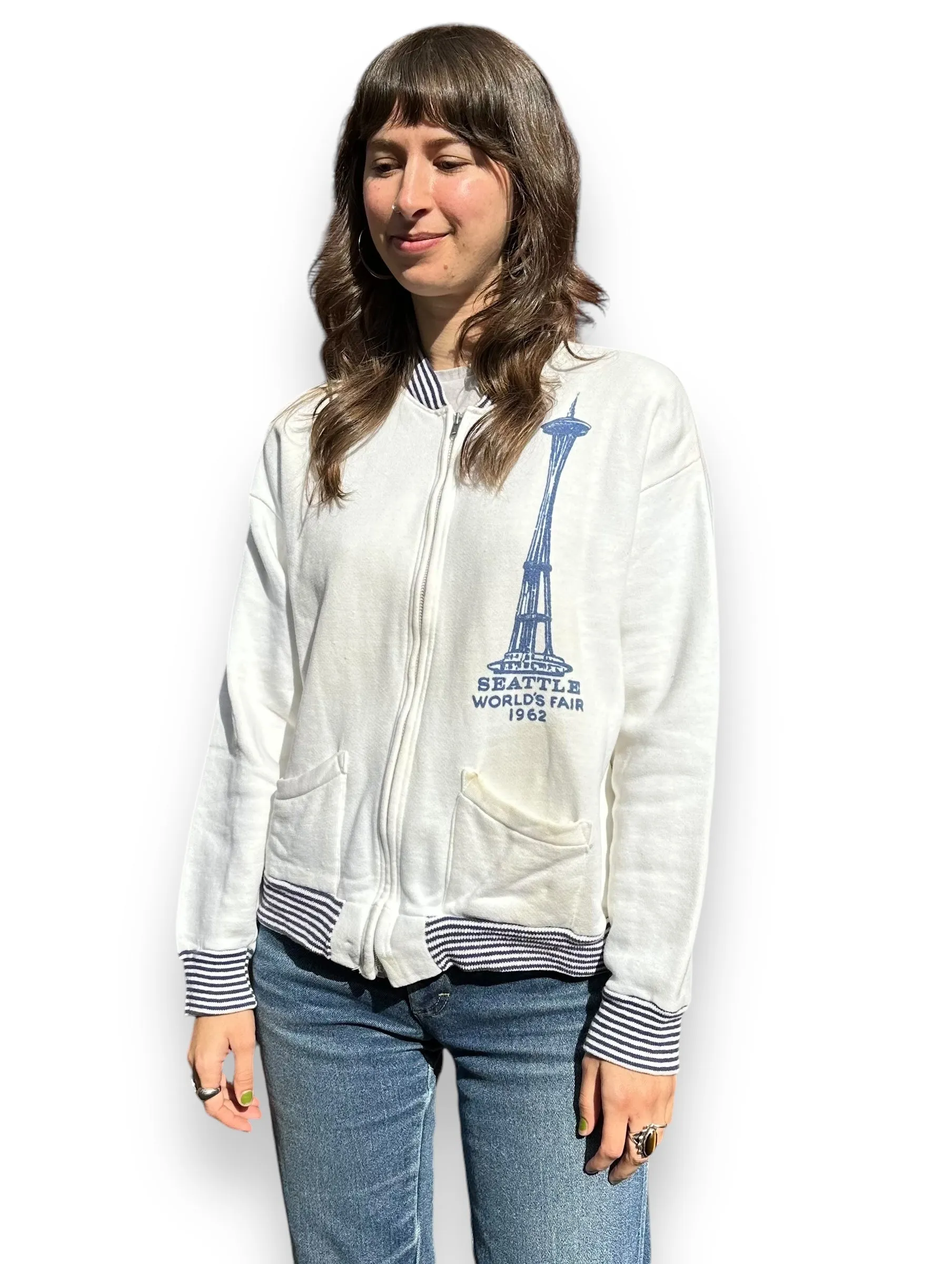 Vintage Seattle World's Fair 1962 Zip-Up Sweatshirt SZ M