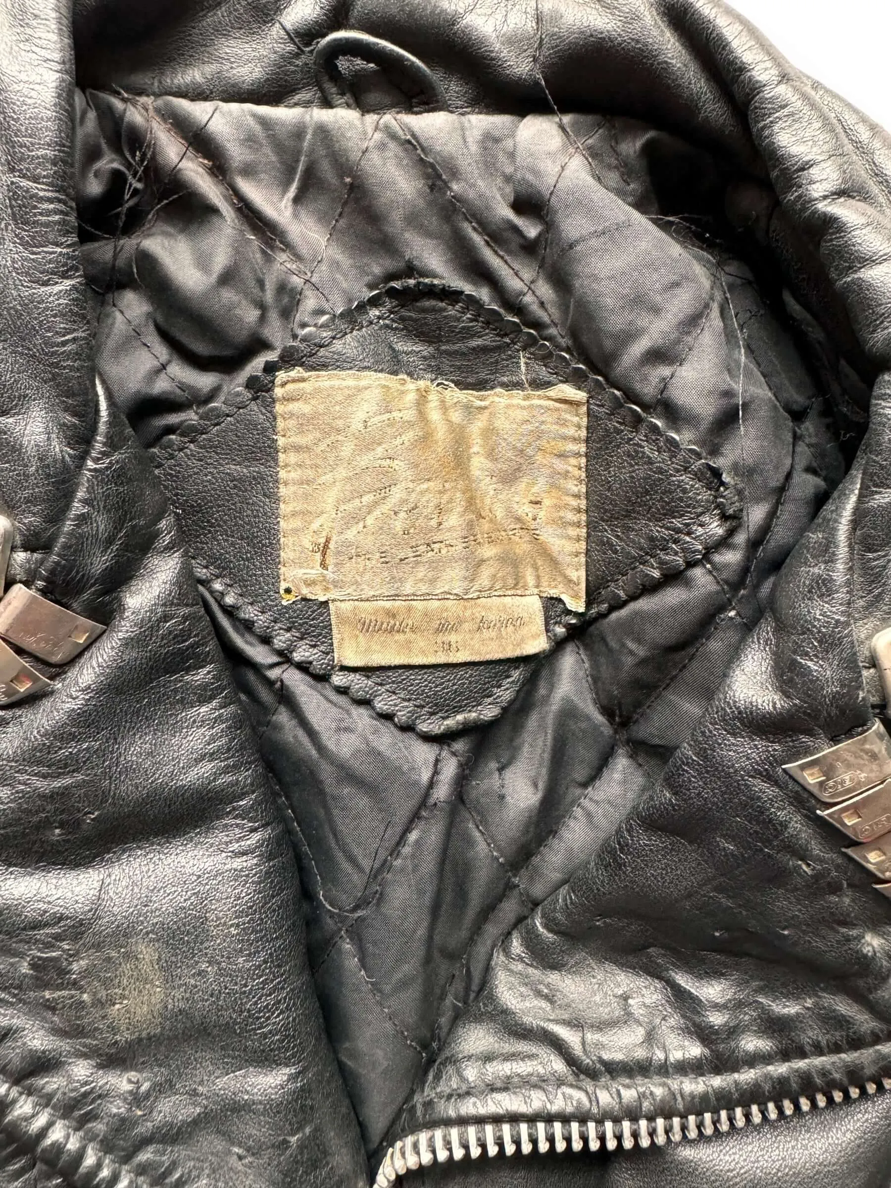 Vintage Sisters of Mercy Studded Leather Jacket SZ M