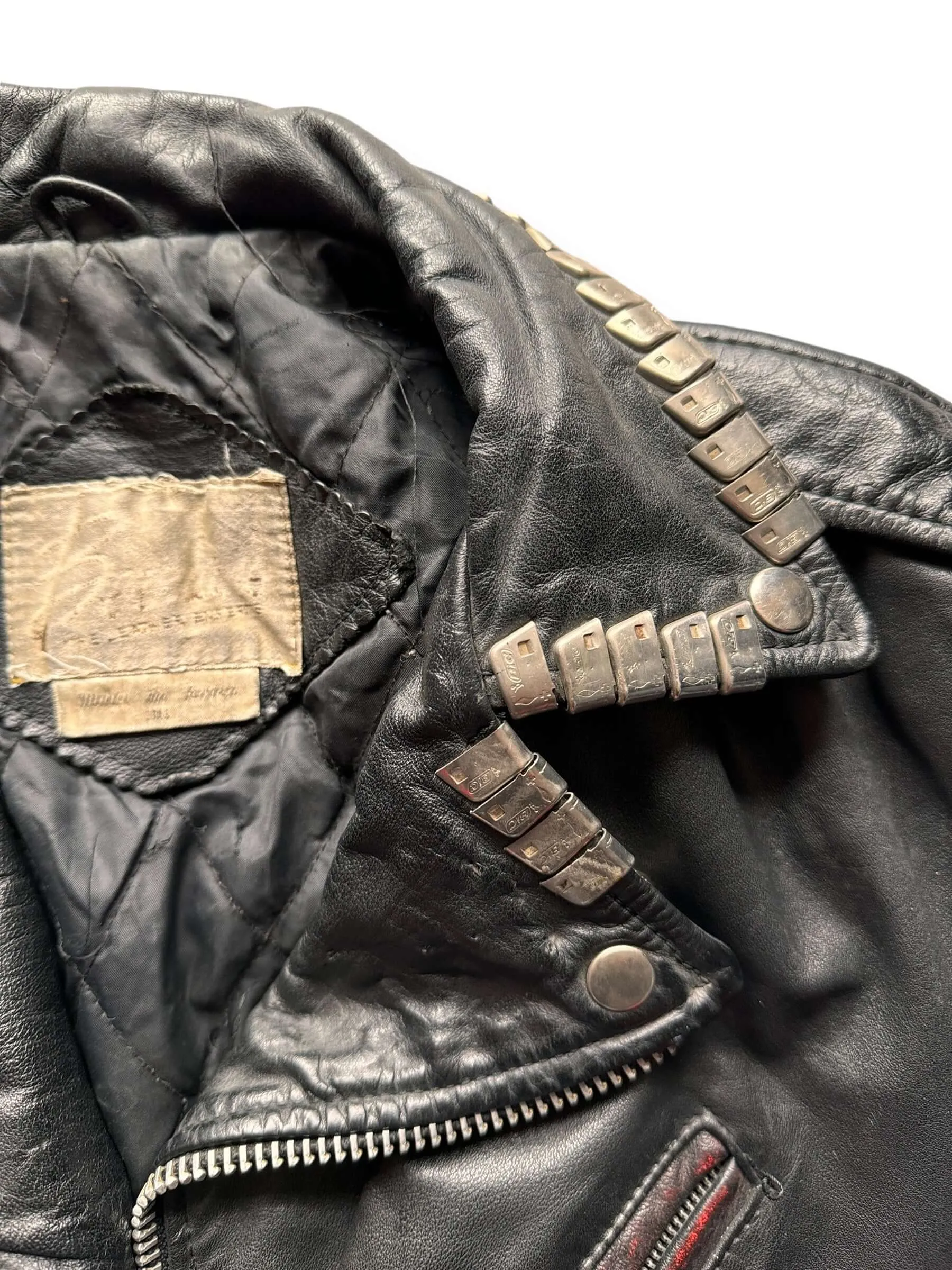 Vintage Sisters of Mercy Studded Leather Jacket SZ M