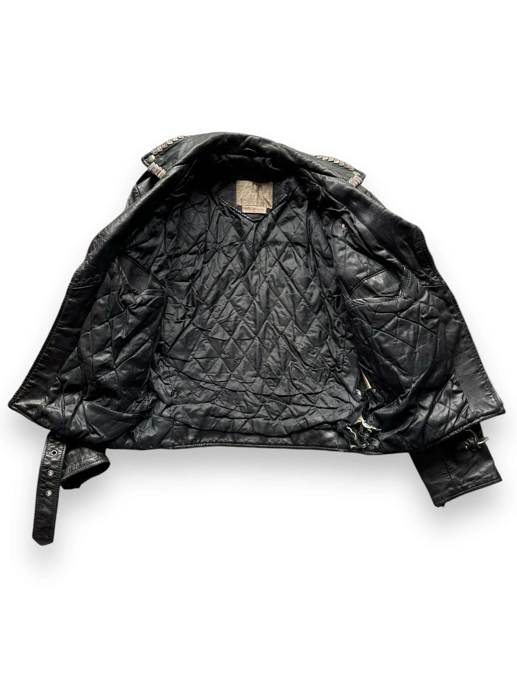 Vintage Sisters of Mercy Studded Leather Jacket SZ M