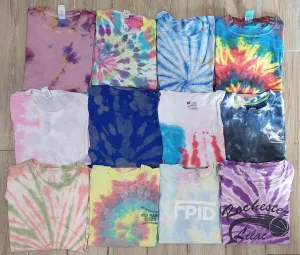 Vintage Tie-Dye T-Shirts - 15 Pieces