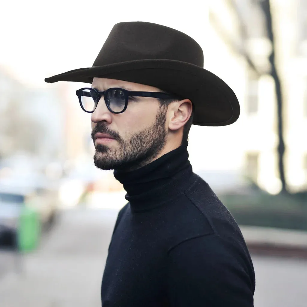 Vintage Western Cowboy Hat Wide Brim