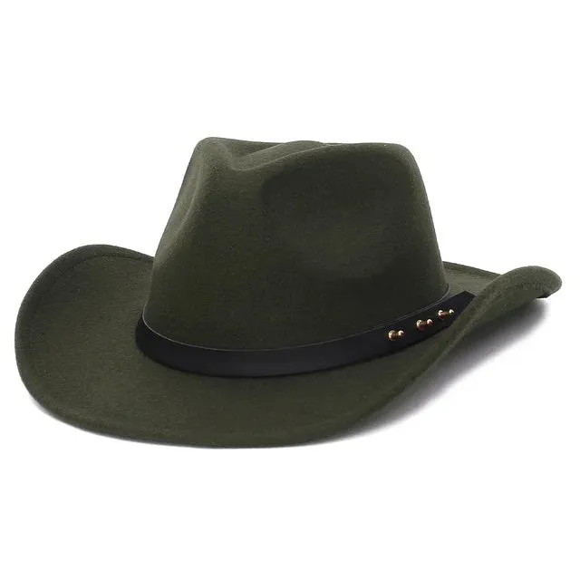 Vintage Western Cowboy Hat Wide Brim