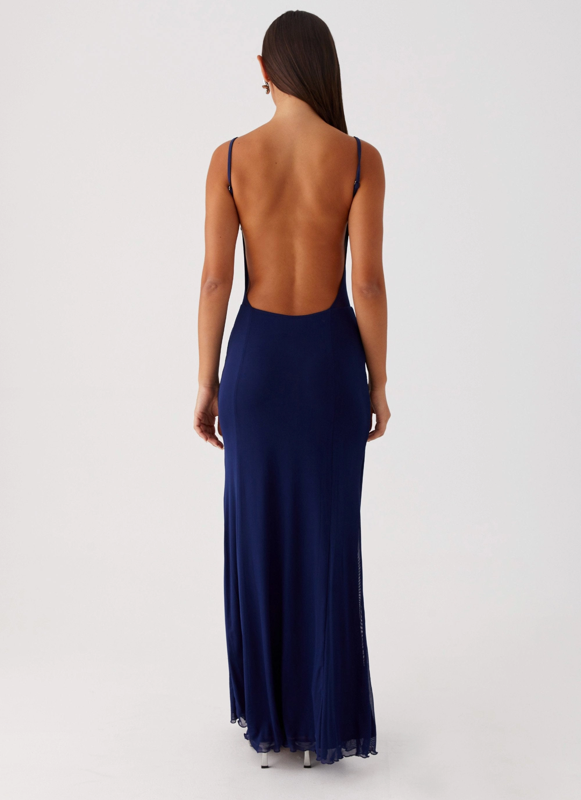 Comfortable and Chic Soft Presence Miranda Maxi Dress - Navy