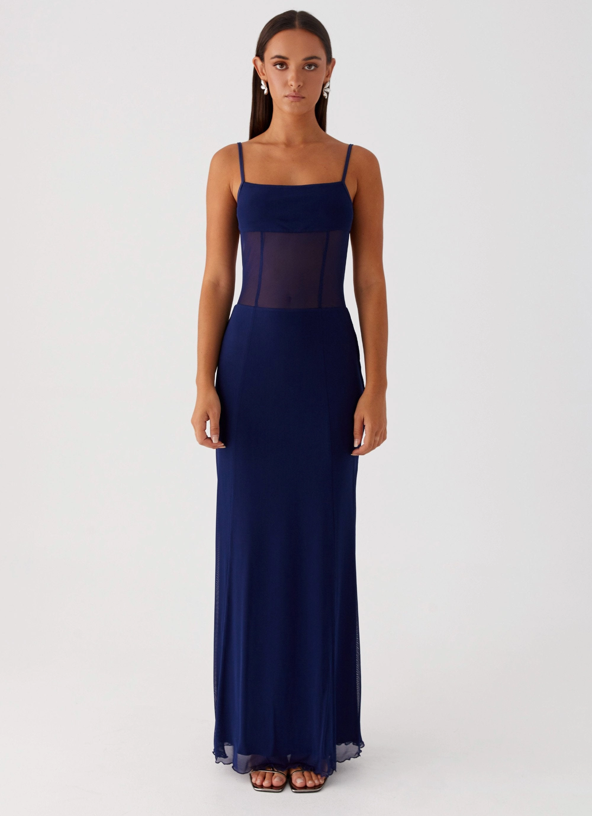 Easy Fit Gender Free Miranda Maxi Dress - Navy