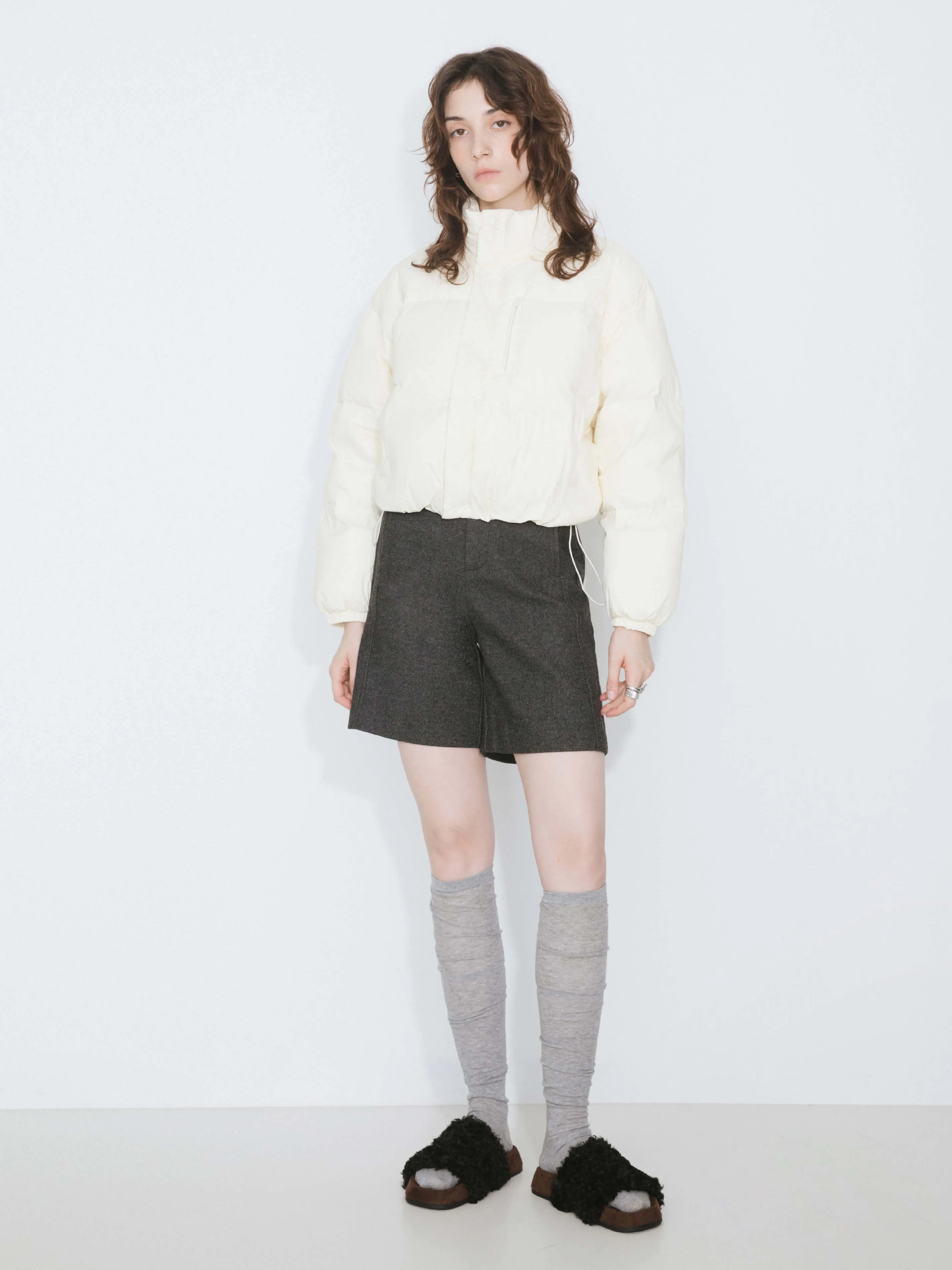 Virgin Wool Cargo Shorts