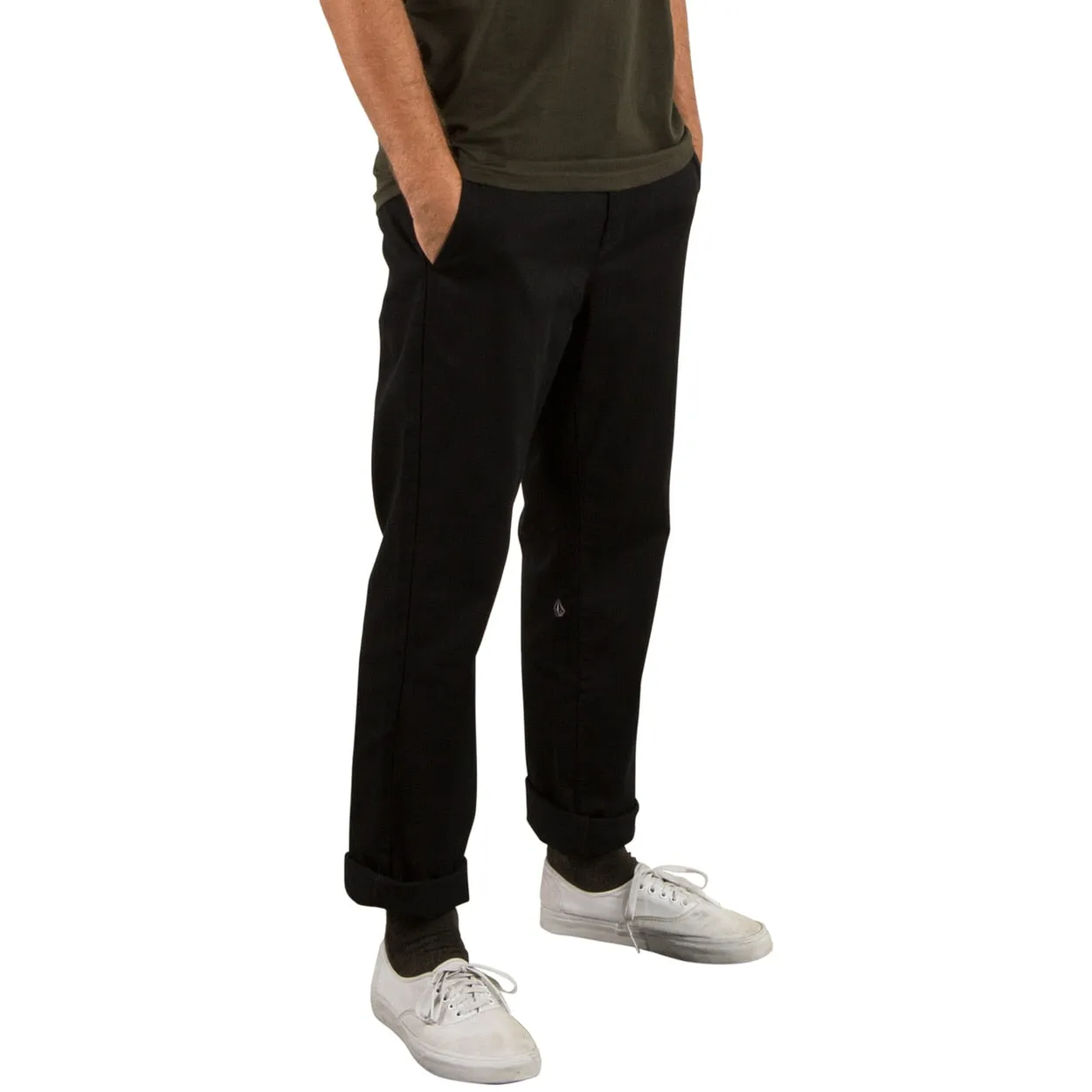 Volcom Frickin Regular Chino Pants -Black