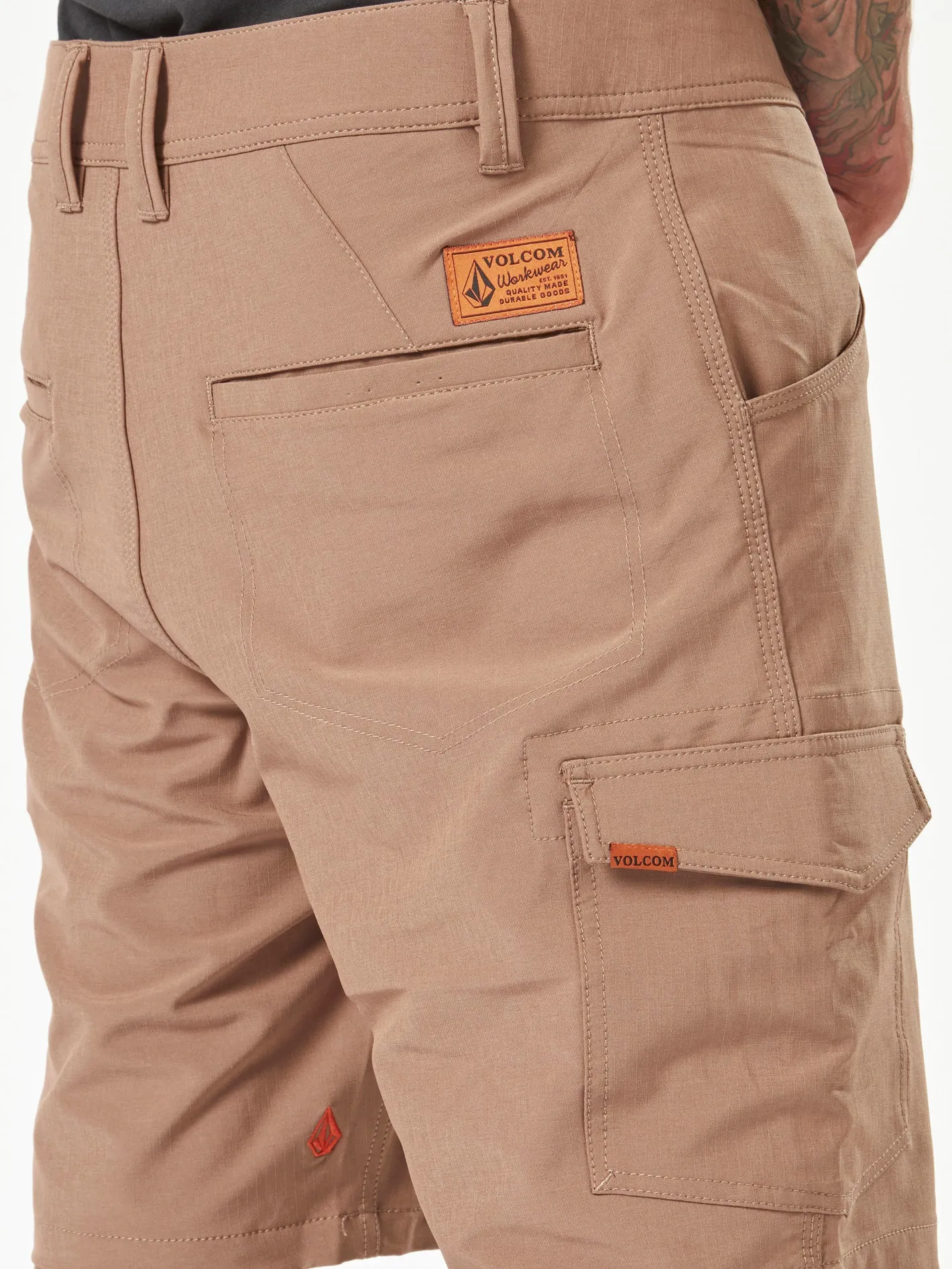Volcom Workwear Slab Hybrid Shorts - Brindle