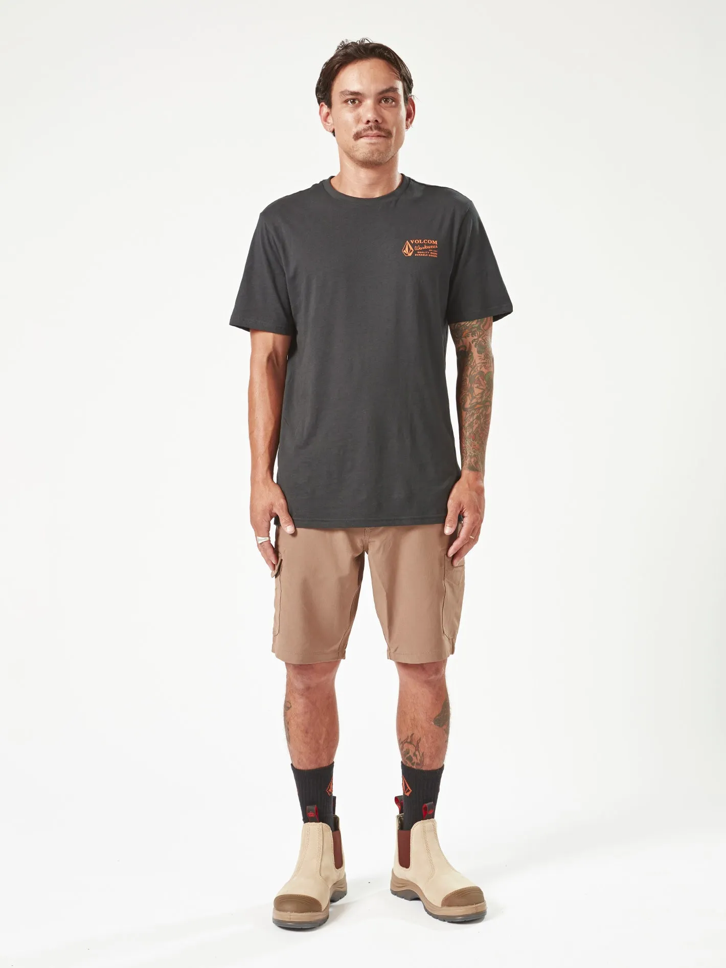 Volcom Workwear Slab Hybrid Shorts - Brindle