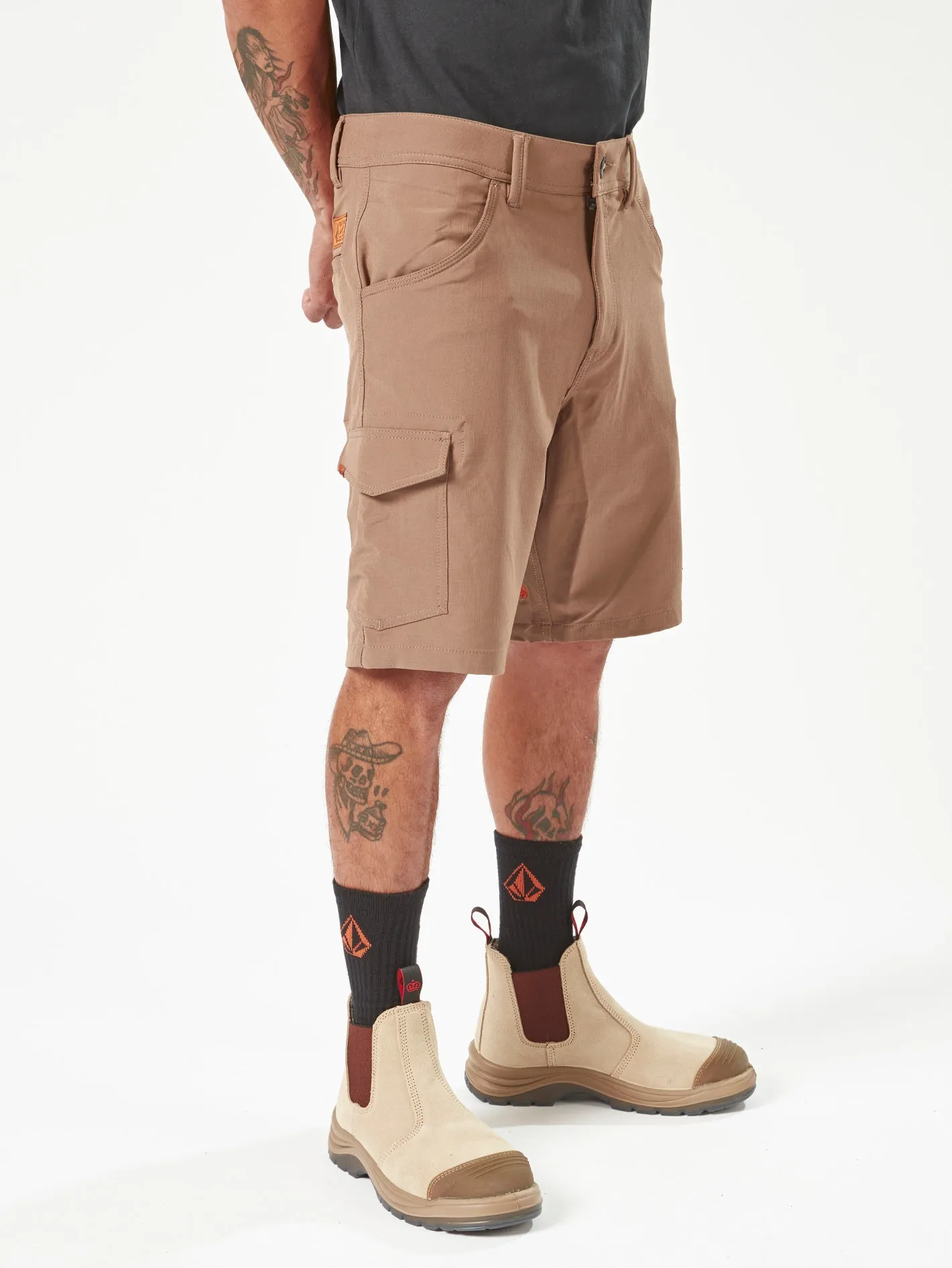 Volcom Workwear Slab Hybrid Shorts - Brindle