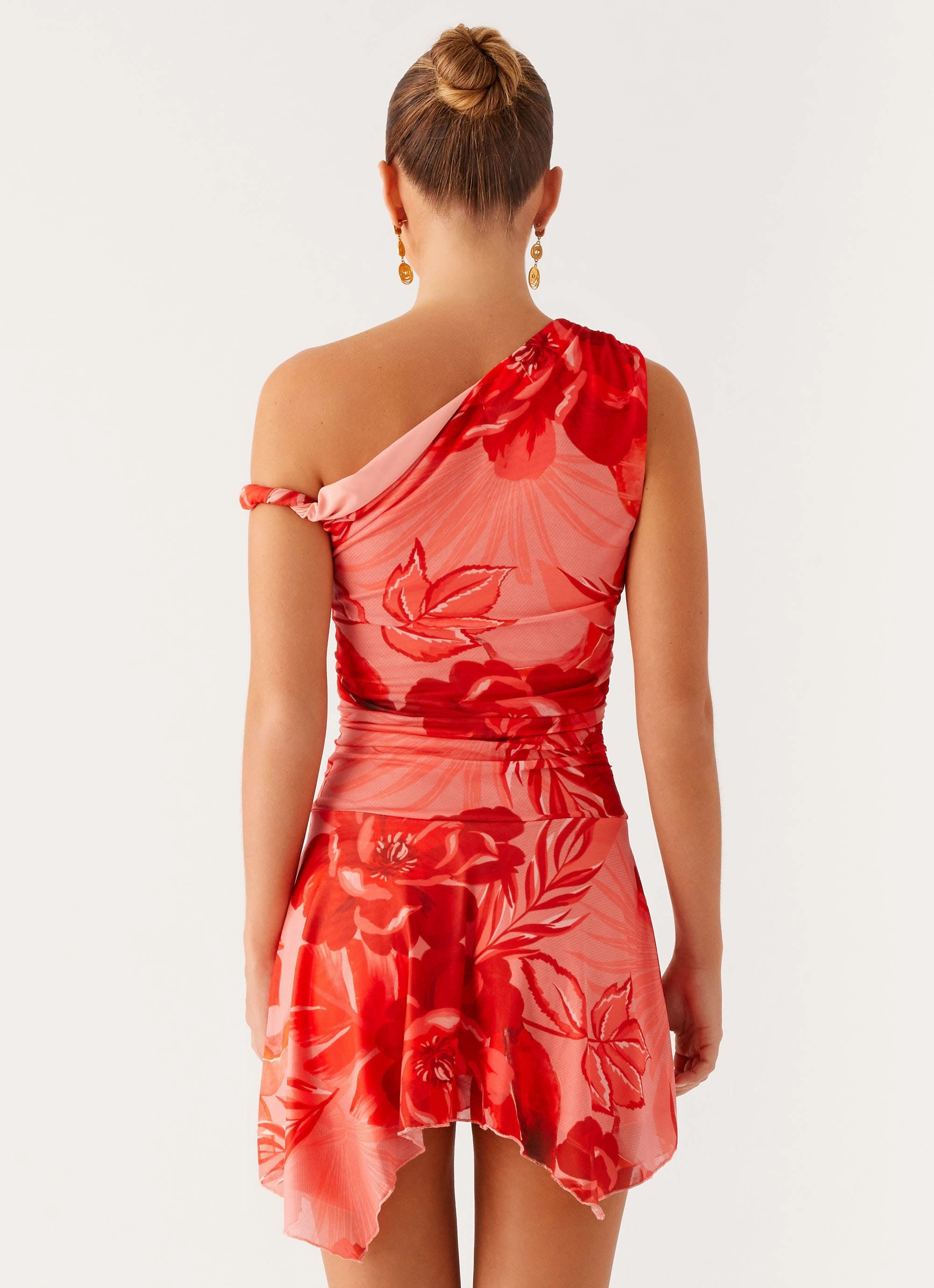 Wade Mini Dress - Sicily Sunsets Print Cool Simplicity