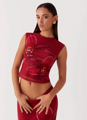 Waiting for Dawn Mesh Top - Rosa Subtle Layers