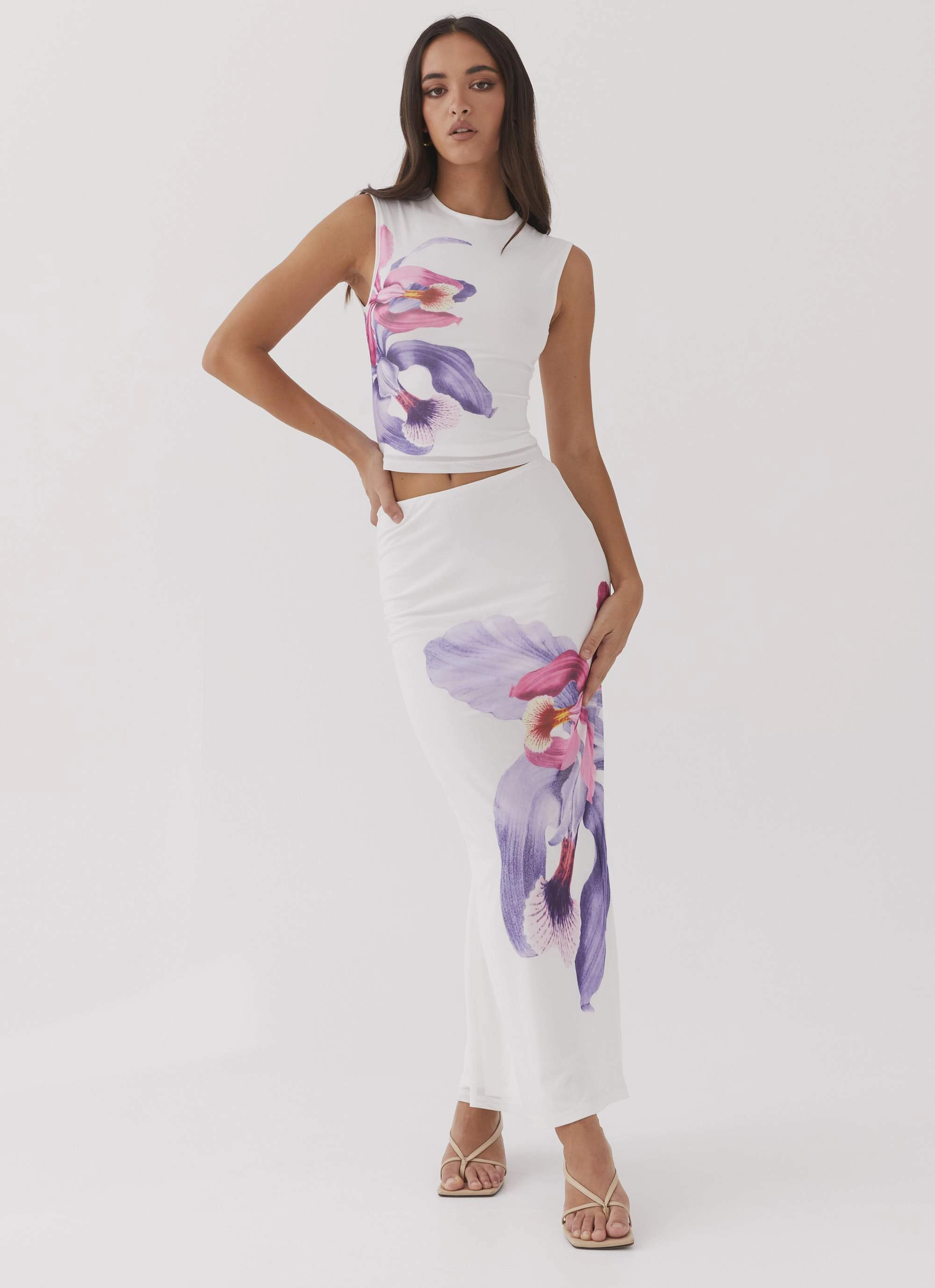 HighDensity Weave Active Look Waiting For Dawn Mesh Top - White