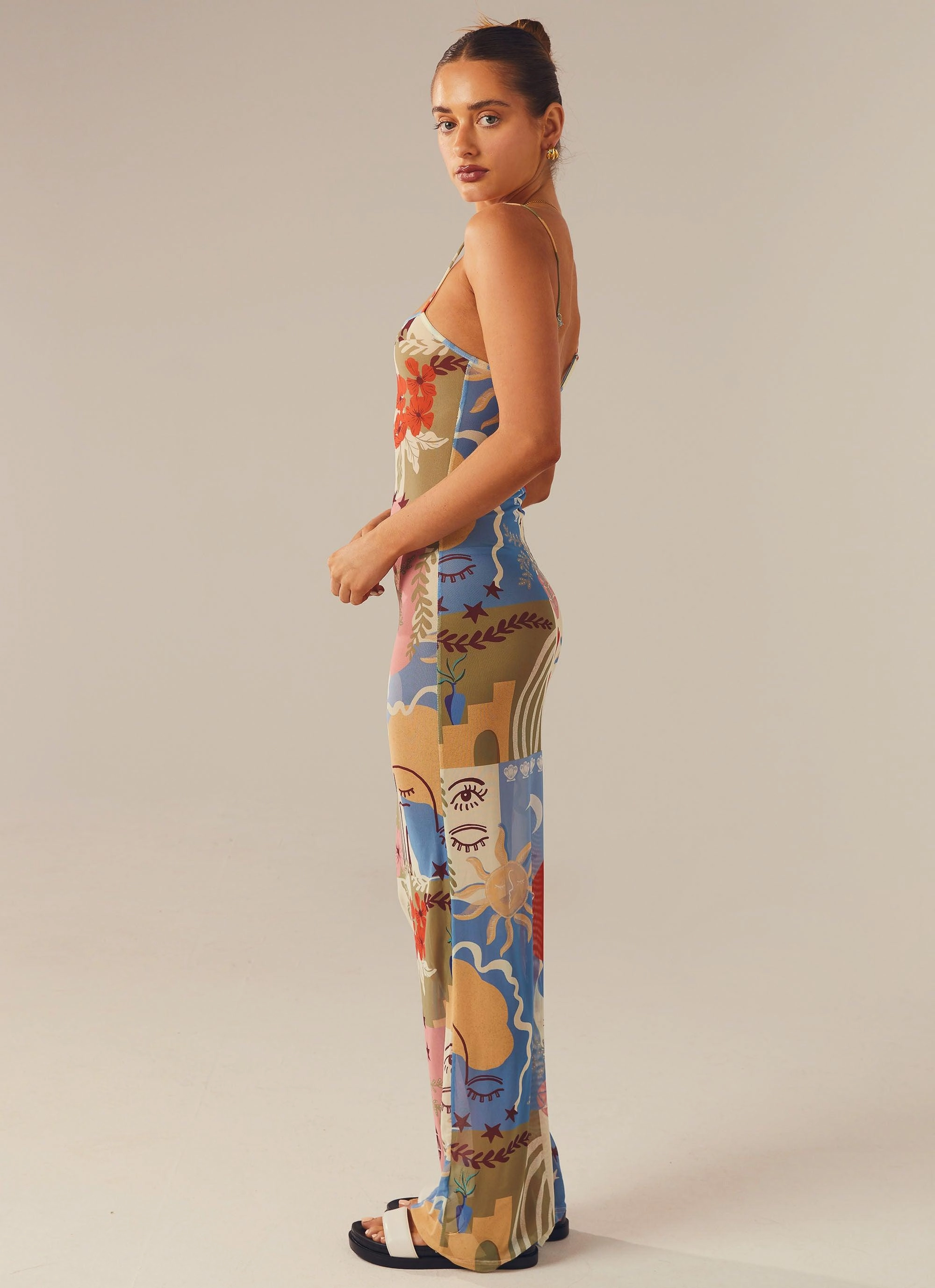 Wanderlust Maxi Dress - Fantasy Muse countryside NoiseFreeFabric