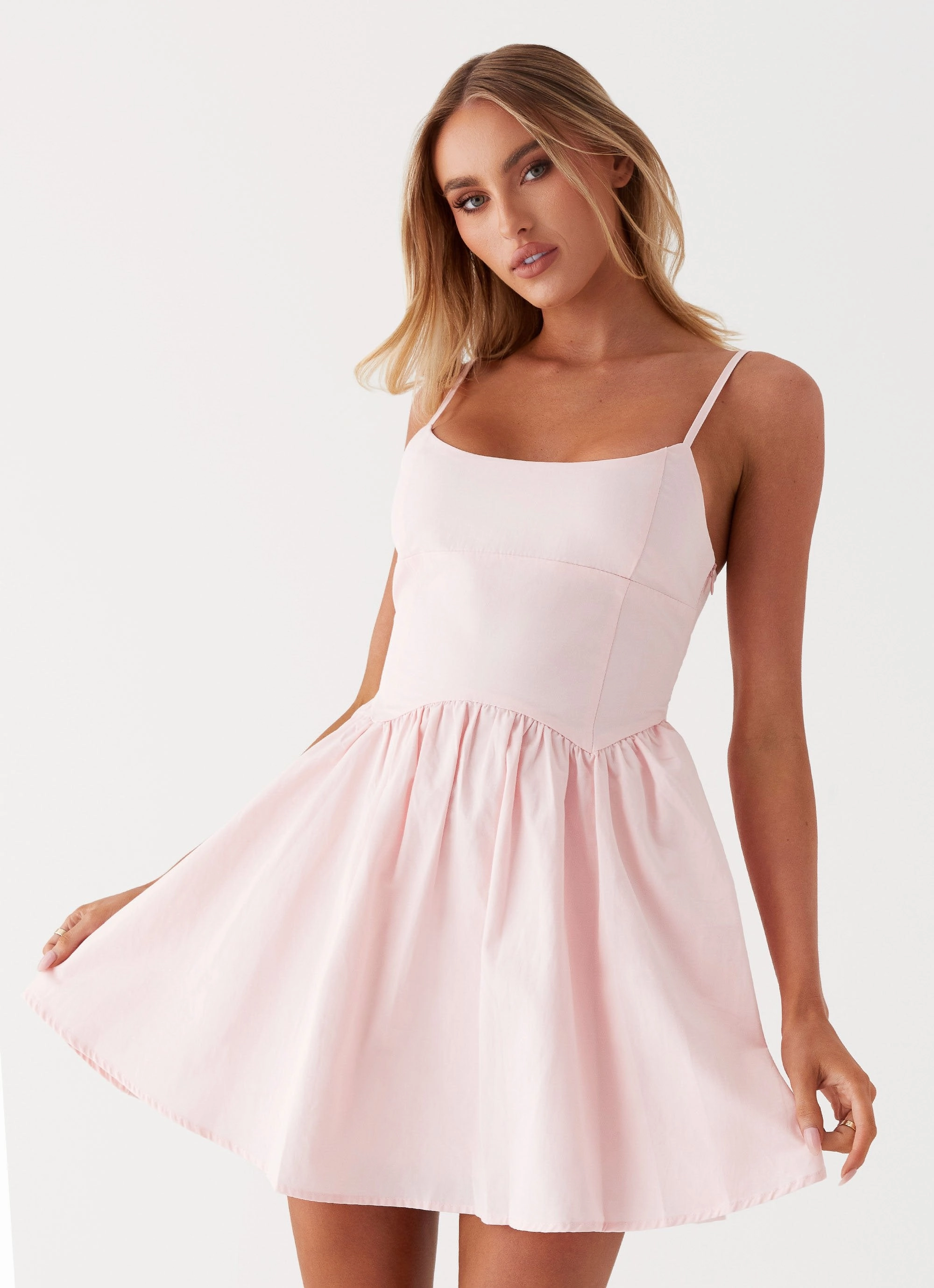 Jewel-Tone Tesoro Mio Mini Dress - Pink