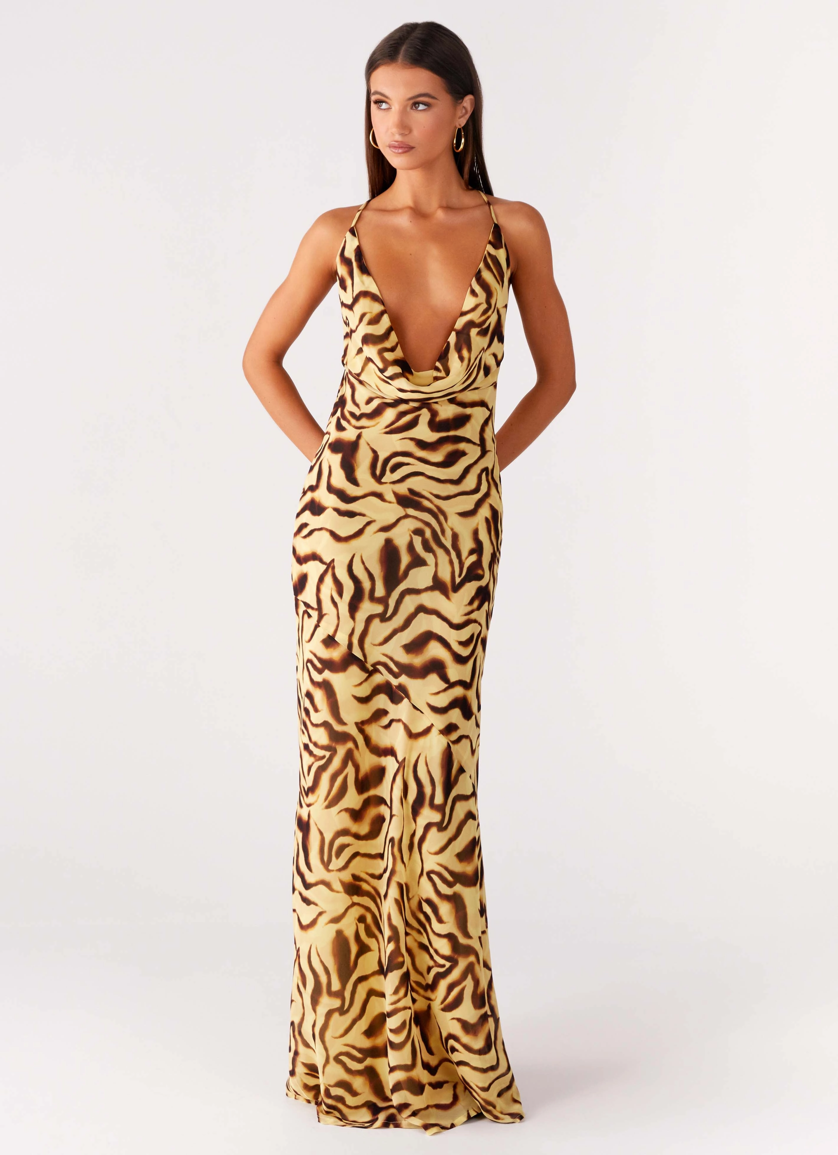 Viva Lune Maxi Dress - Laguna Print Classic-style